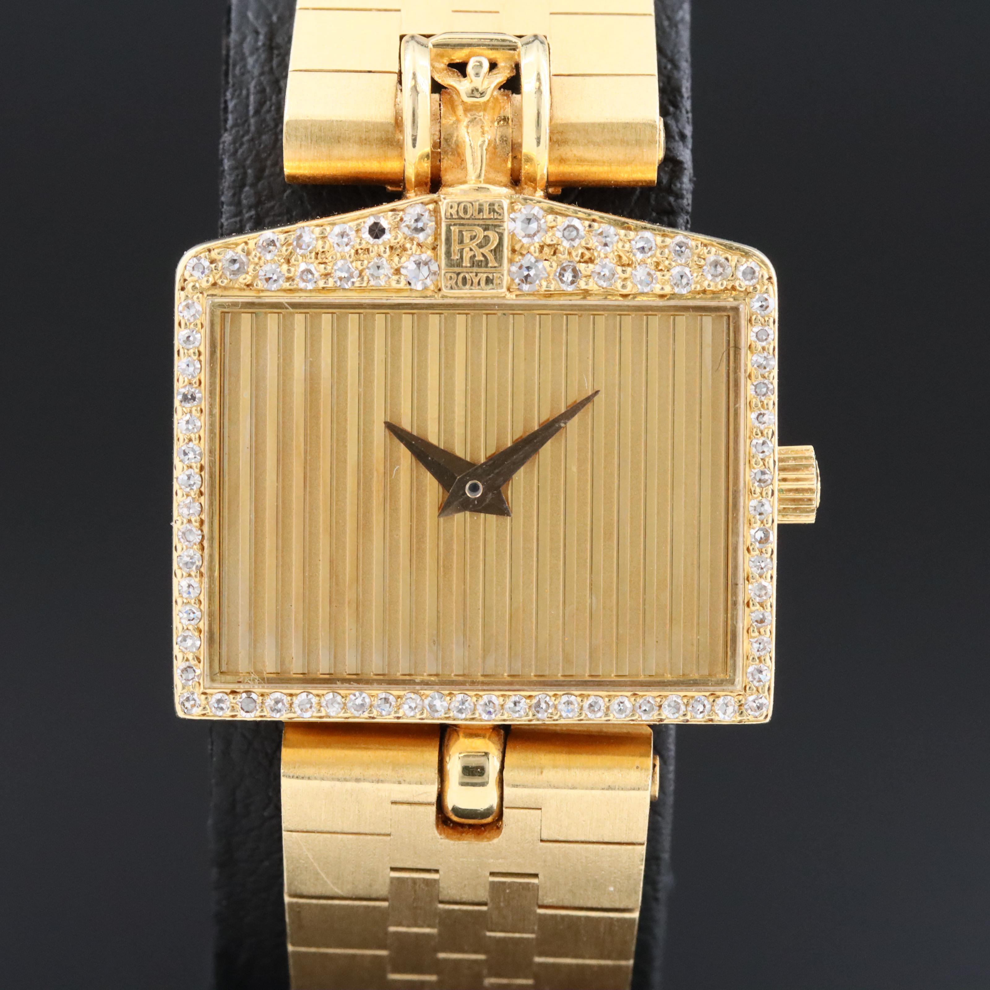 Corum 18K Custom Diamond Rolls Royce Quartz Watch