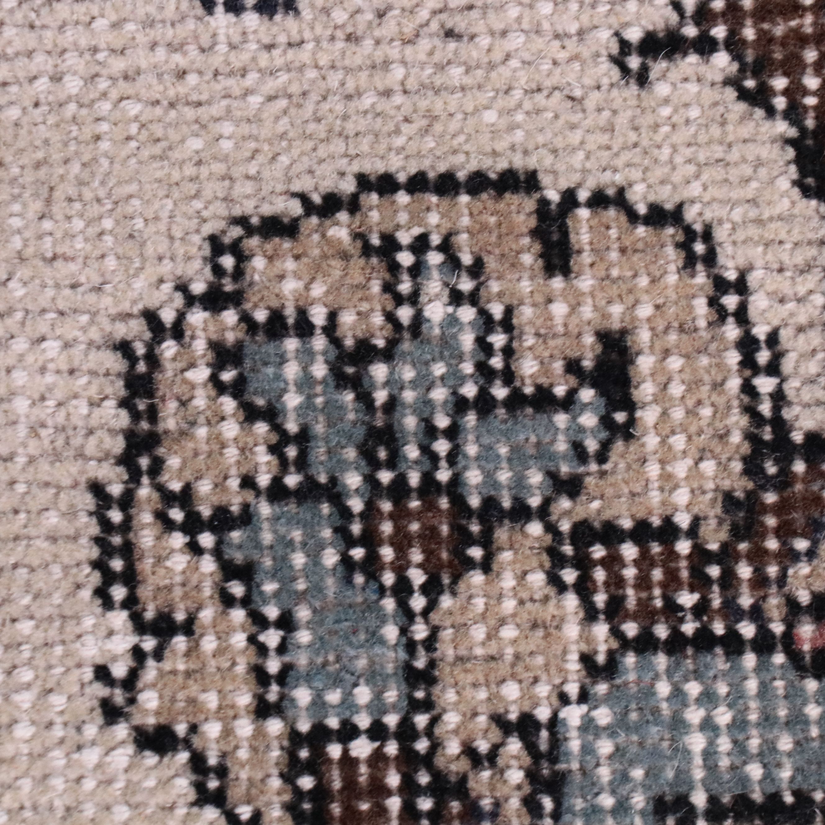 4'1 x 7'7 Hand-Knotted Persian Kerman Style Area Rug