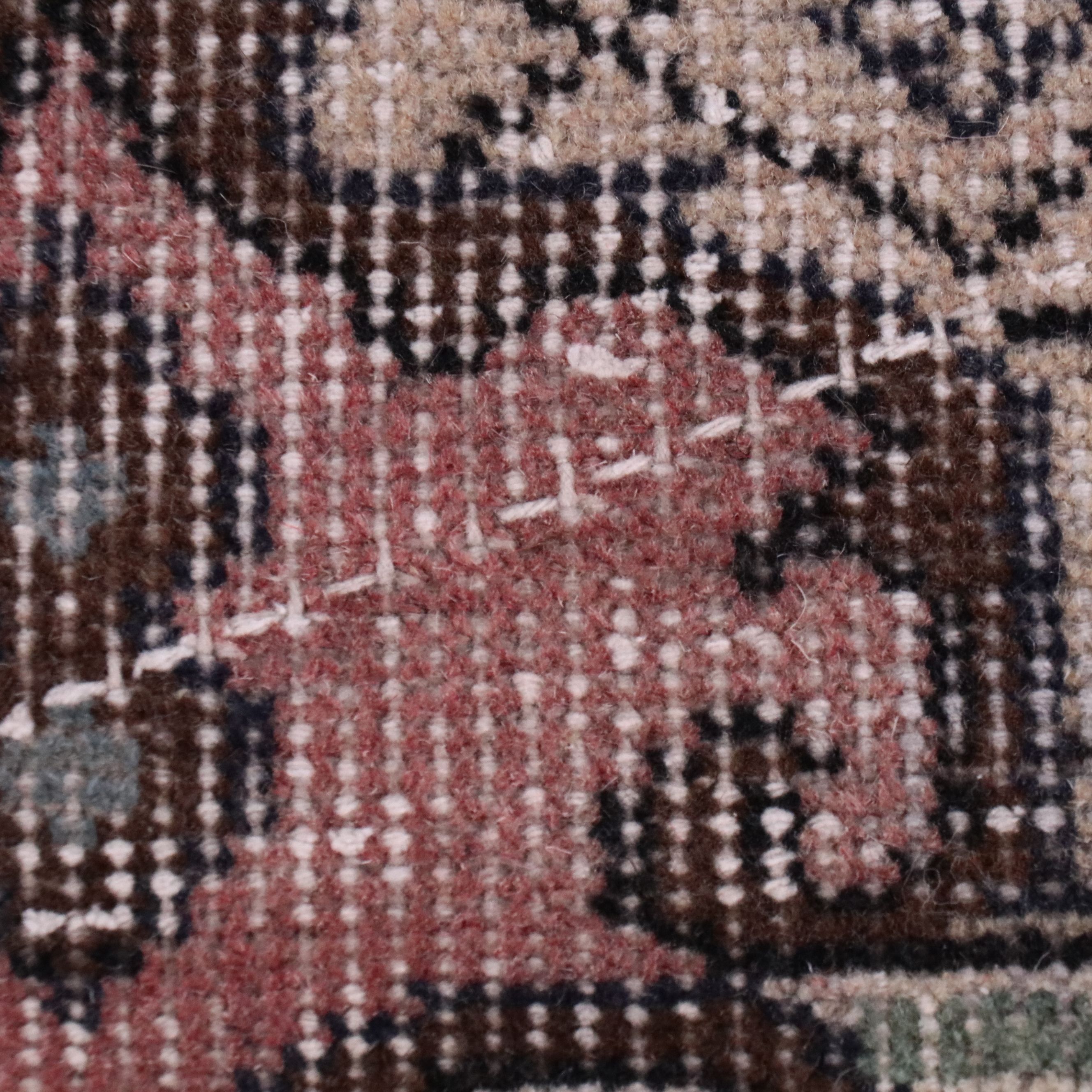 4'1 x 7'7 Hand-Knotted Persian Kerman Style Area Rug