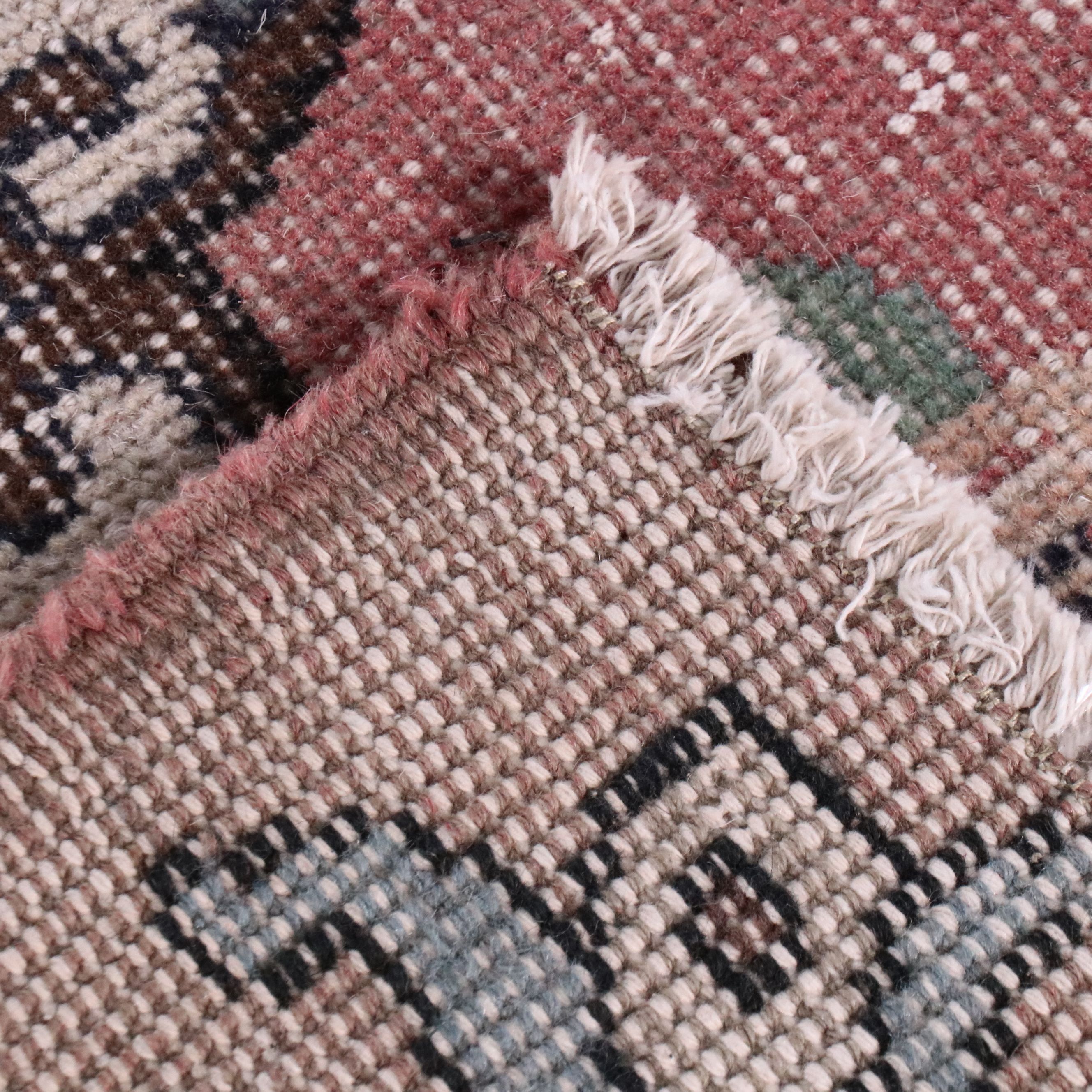 4'1 x 7'7 Hand-Knotted Persian Kerman Style Area Rug