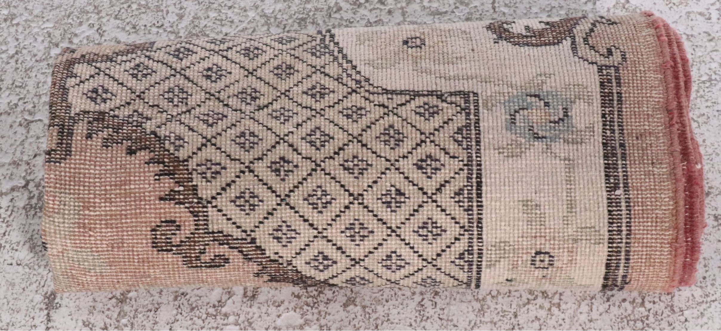 4'1 x 7'7 Hand-Knotted Persian Kerman Style Area Rug