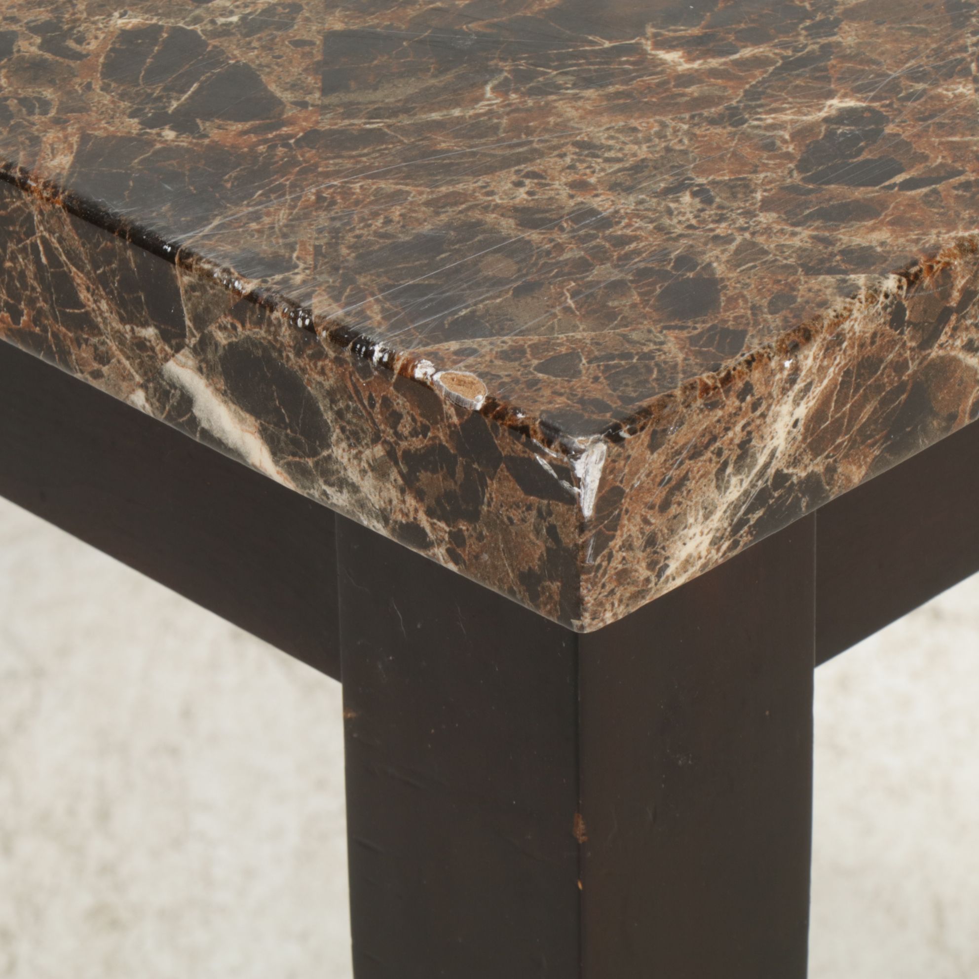 Darna Furniture Dining Table with Faux Marble Top, 2021