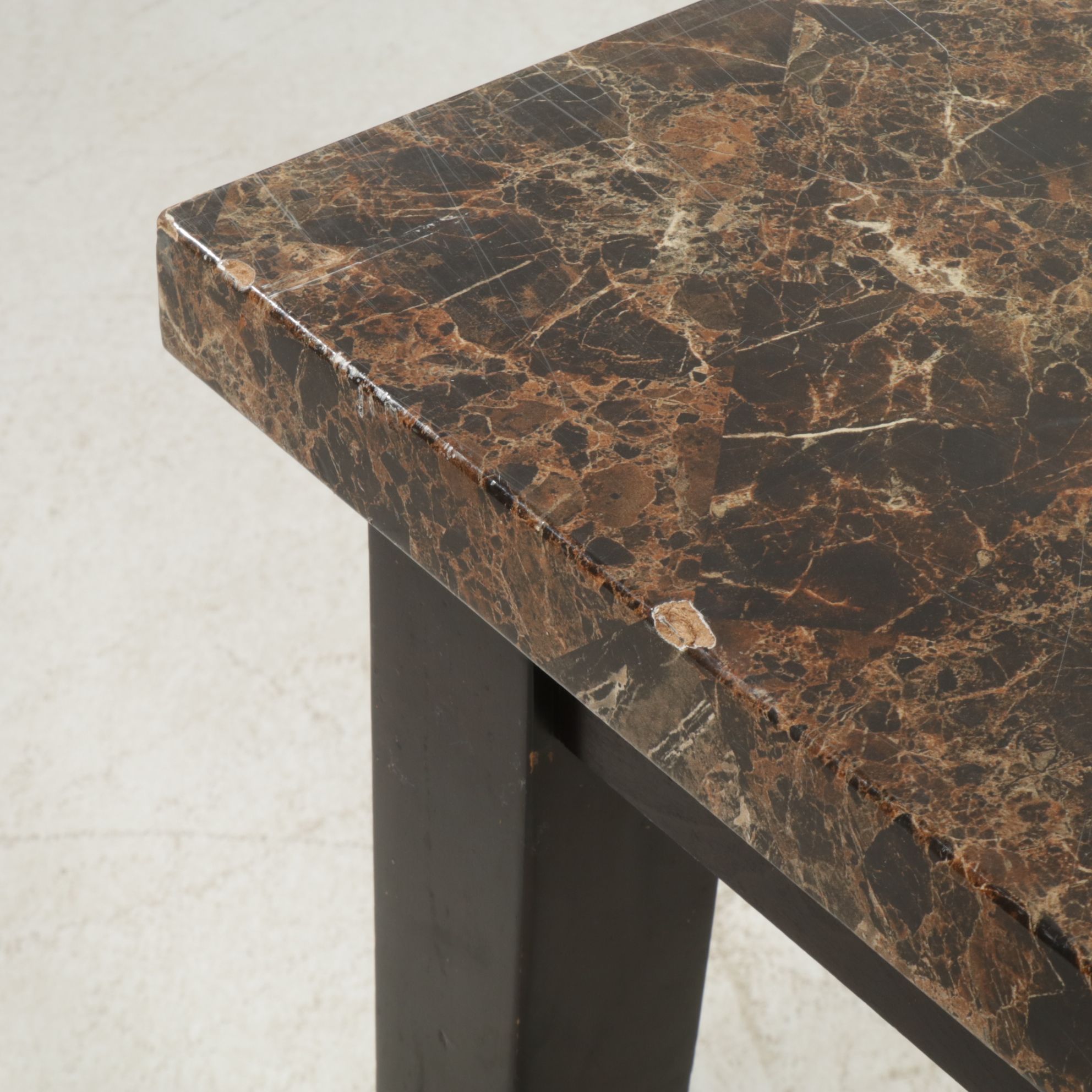 Darna Furniture Dining Table with Faux Marble Top, 2021