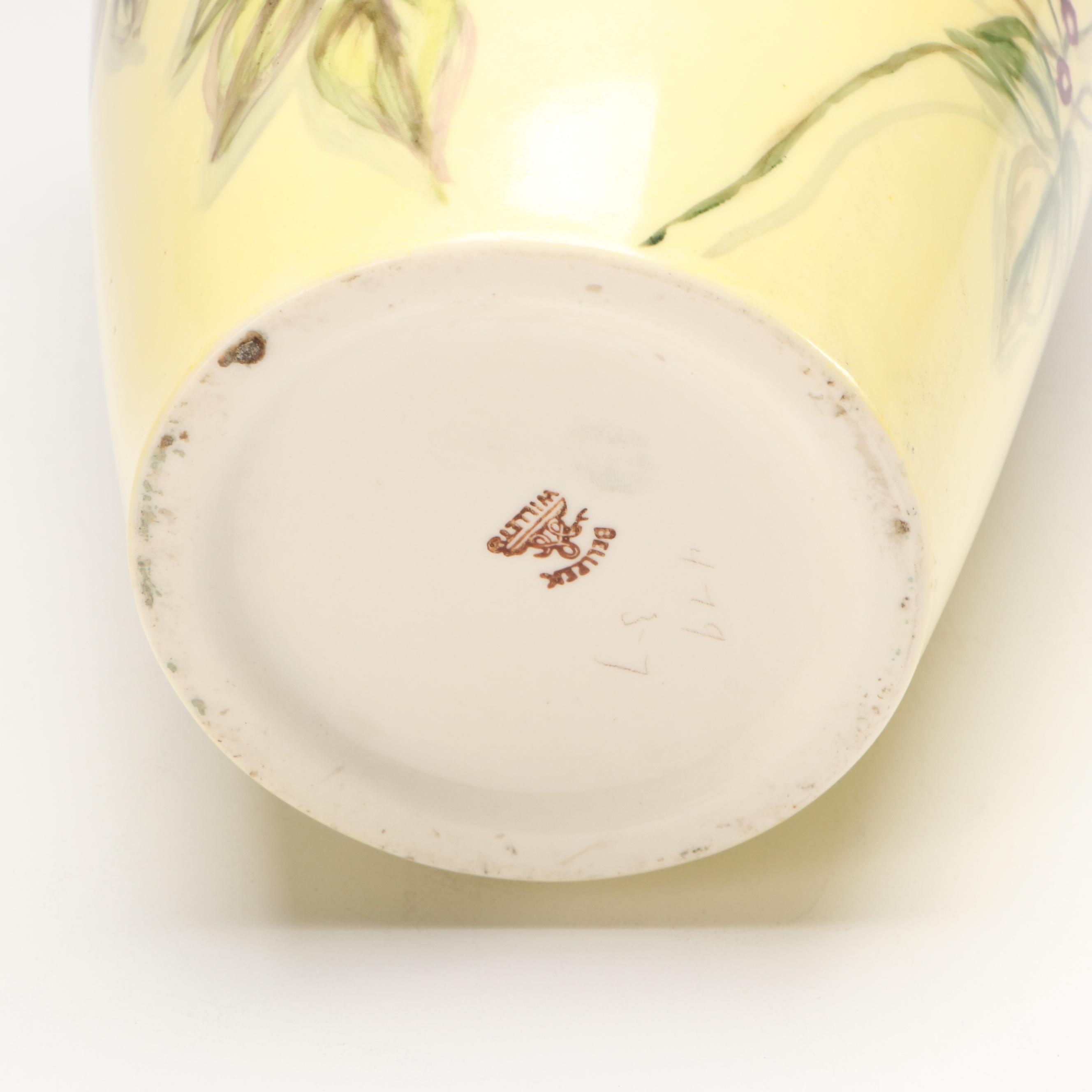 Willets American Belleek Ceramic Vase, Early 20th Century