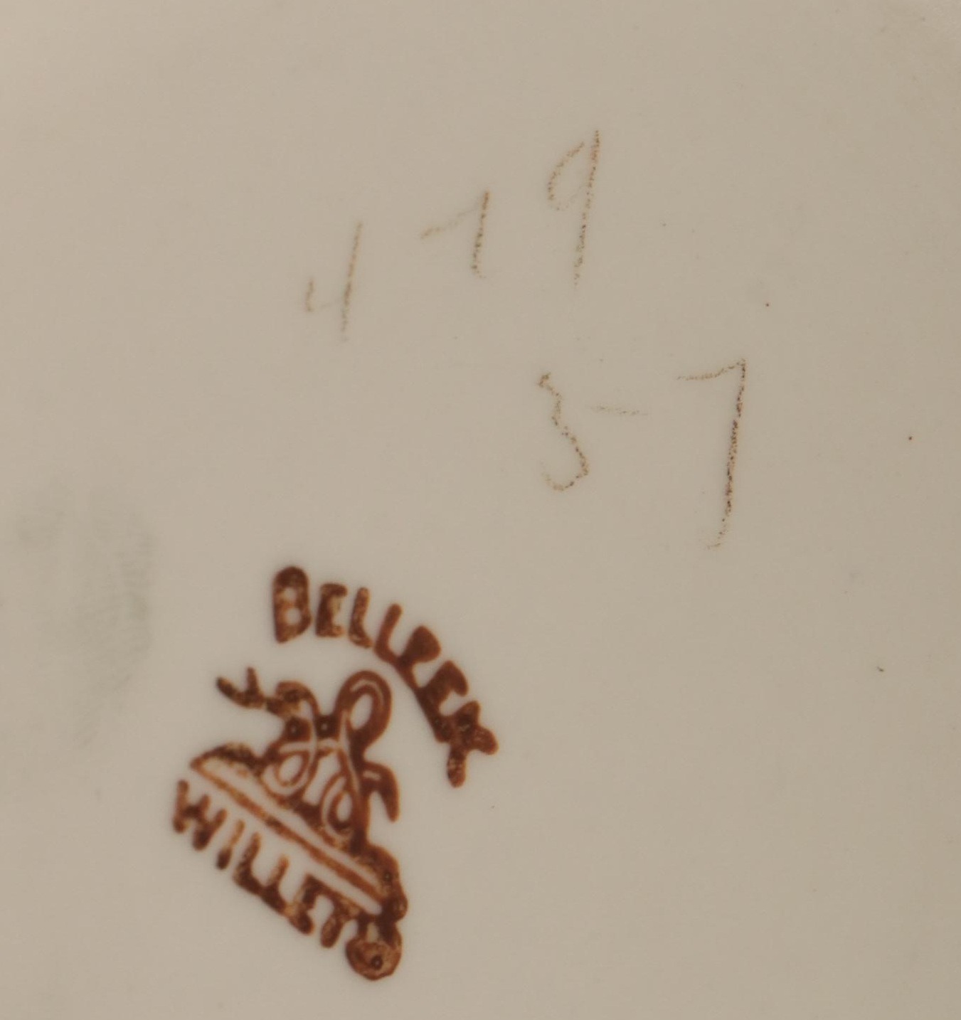 Willets American Belleek Ceramic Vase, Early 20th Century