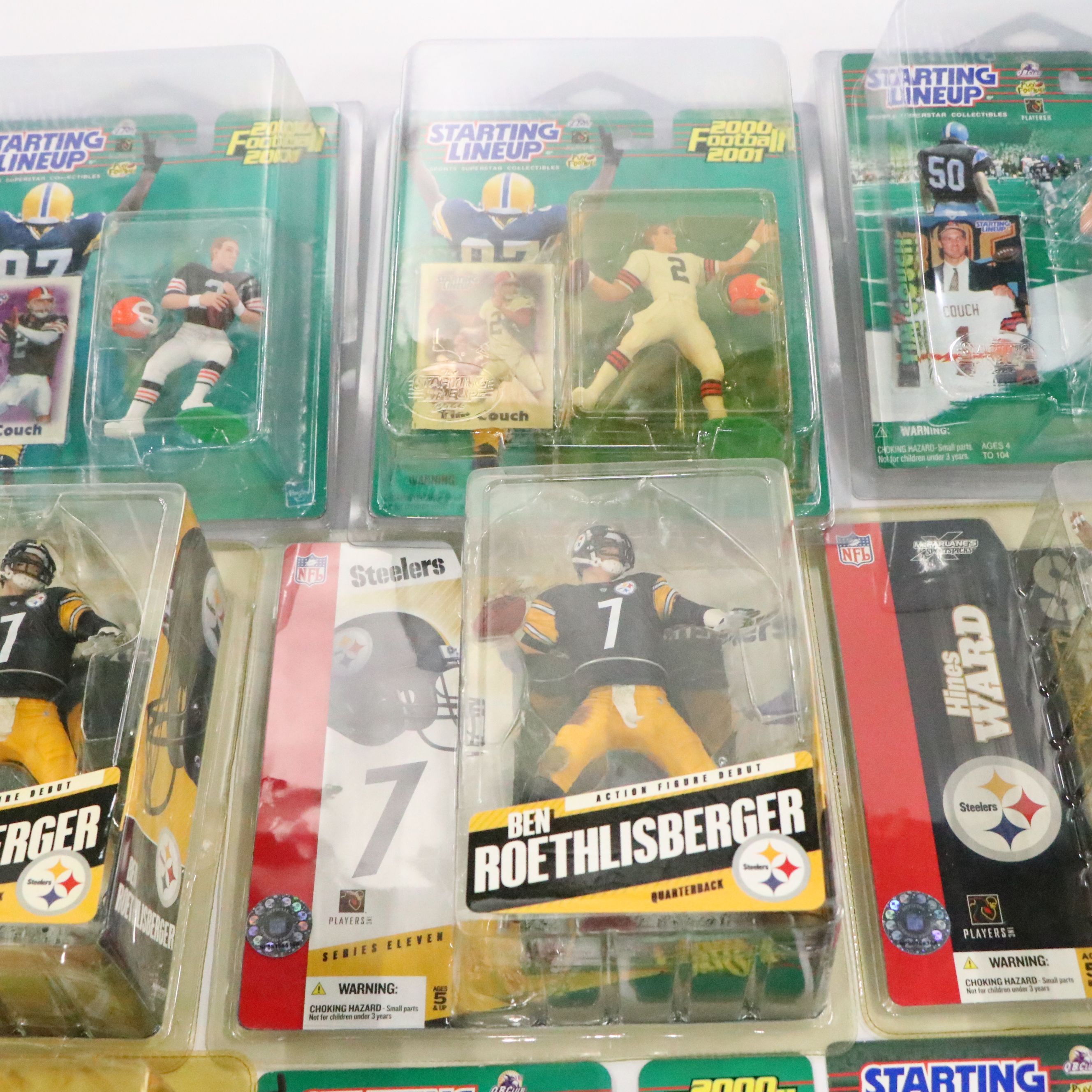 Starting Lineup Pittsburgh Steelers and Cleveland Browns Player Action Figures