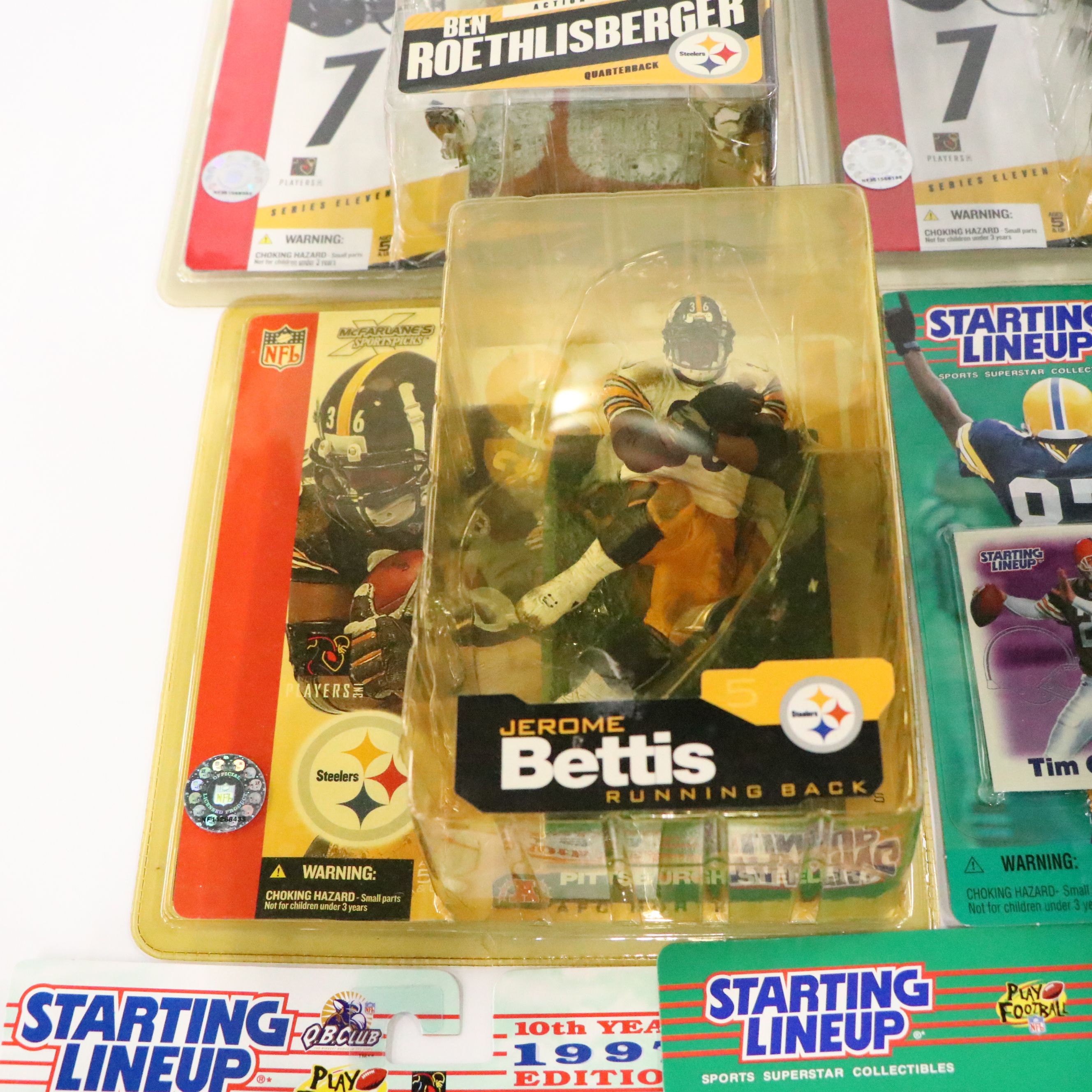 Starting Lineup Pittsburgh Steelers and Cleveland Browns Player Action Figures