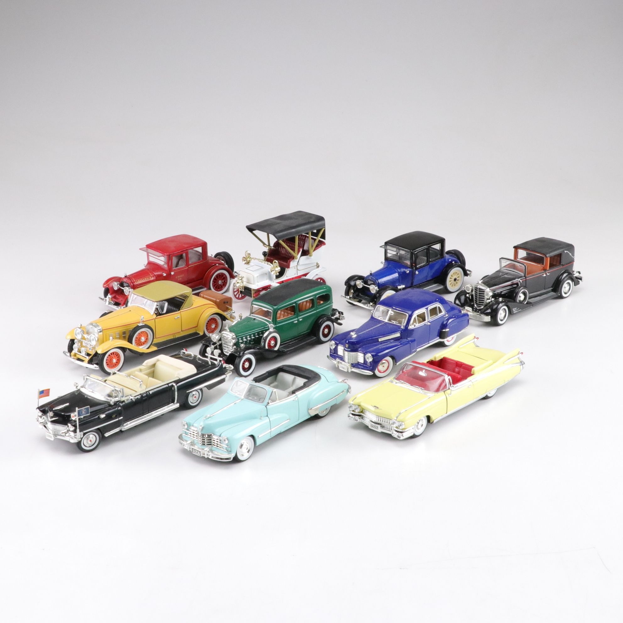 National Motor Museum Mint "Cadillac Classics" Collection of Diecast Cars