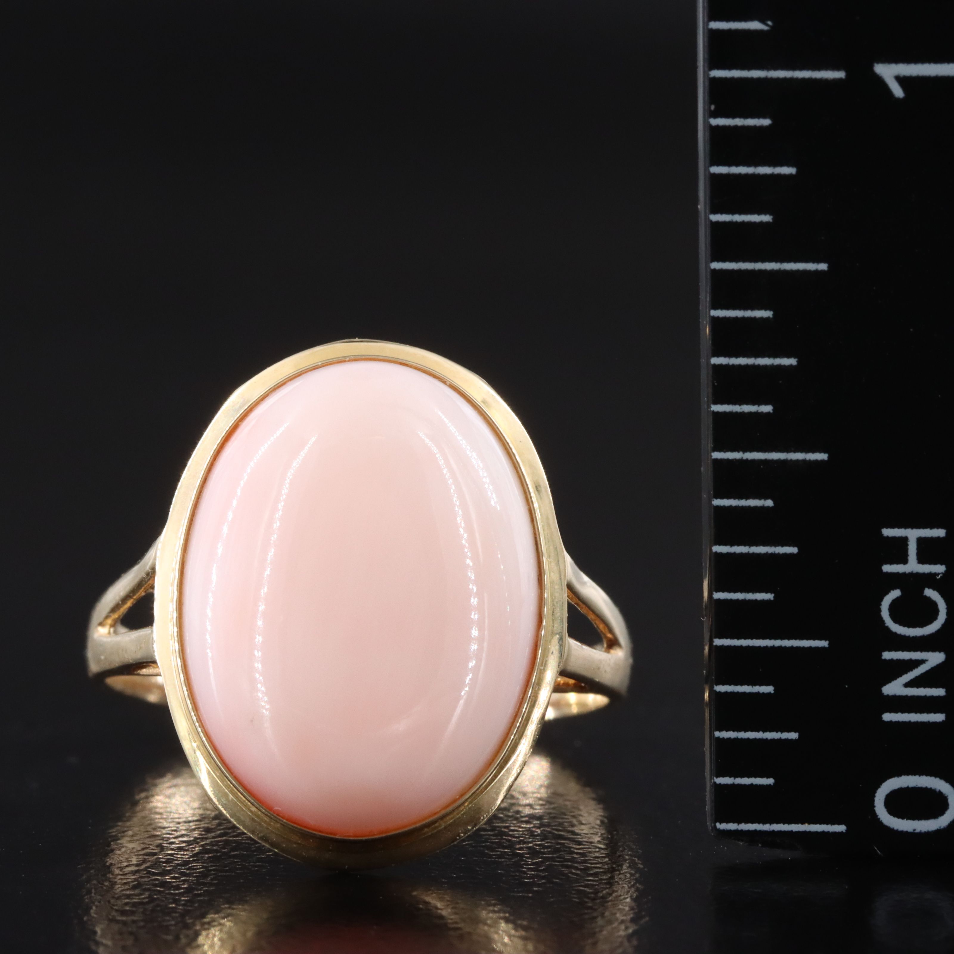 14K Coral Ring