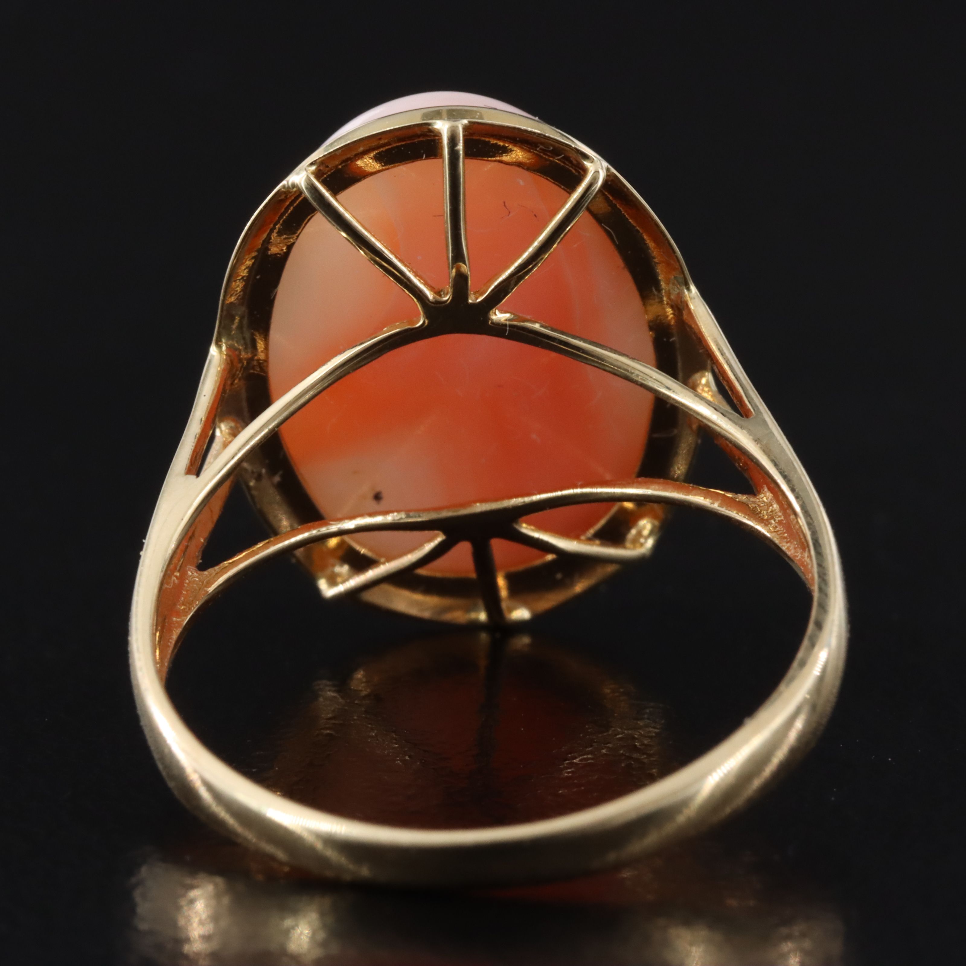 14K Coral Ring