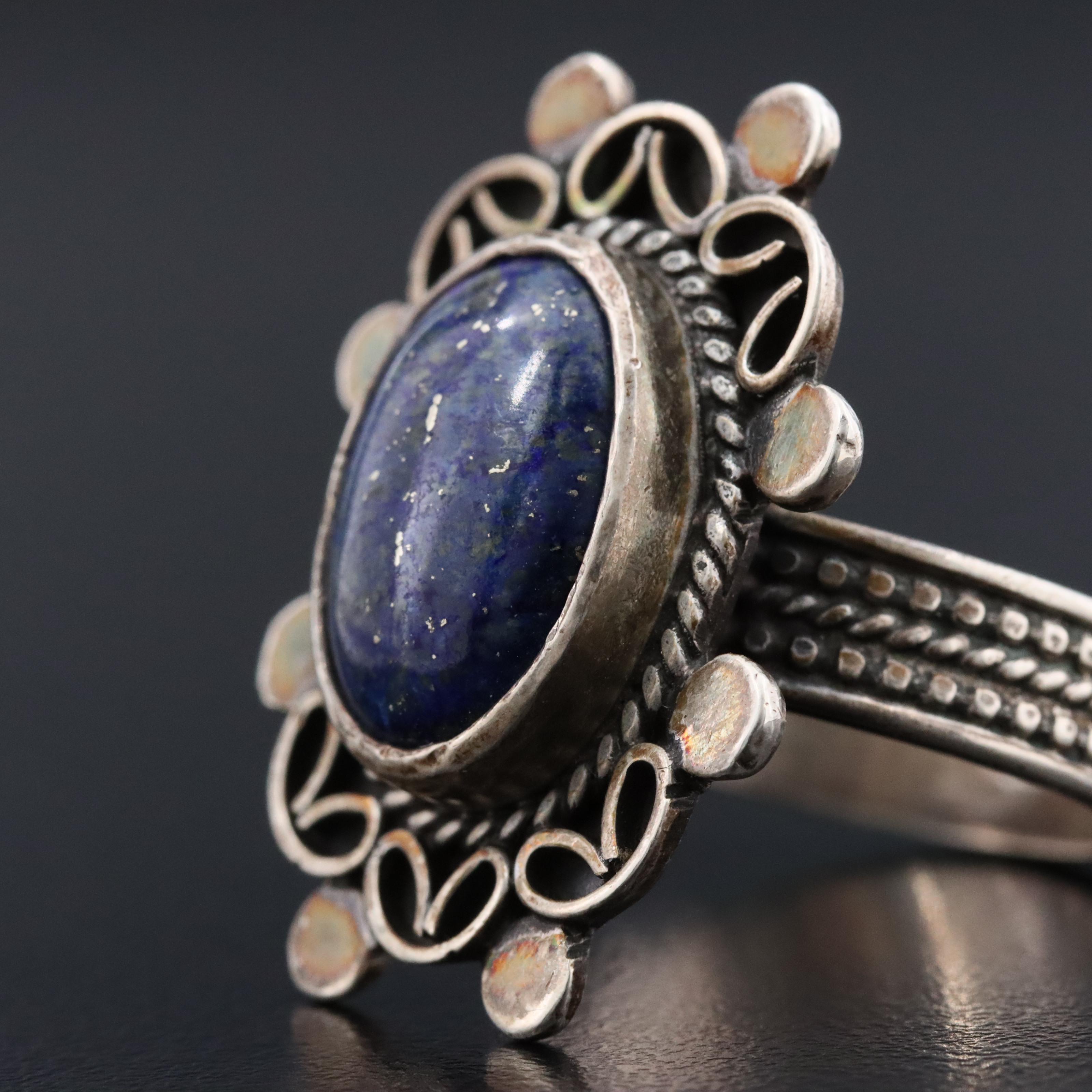 Sterling Lapis Lazuli Ring