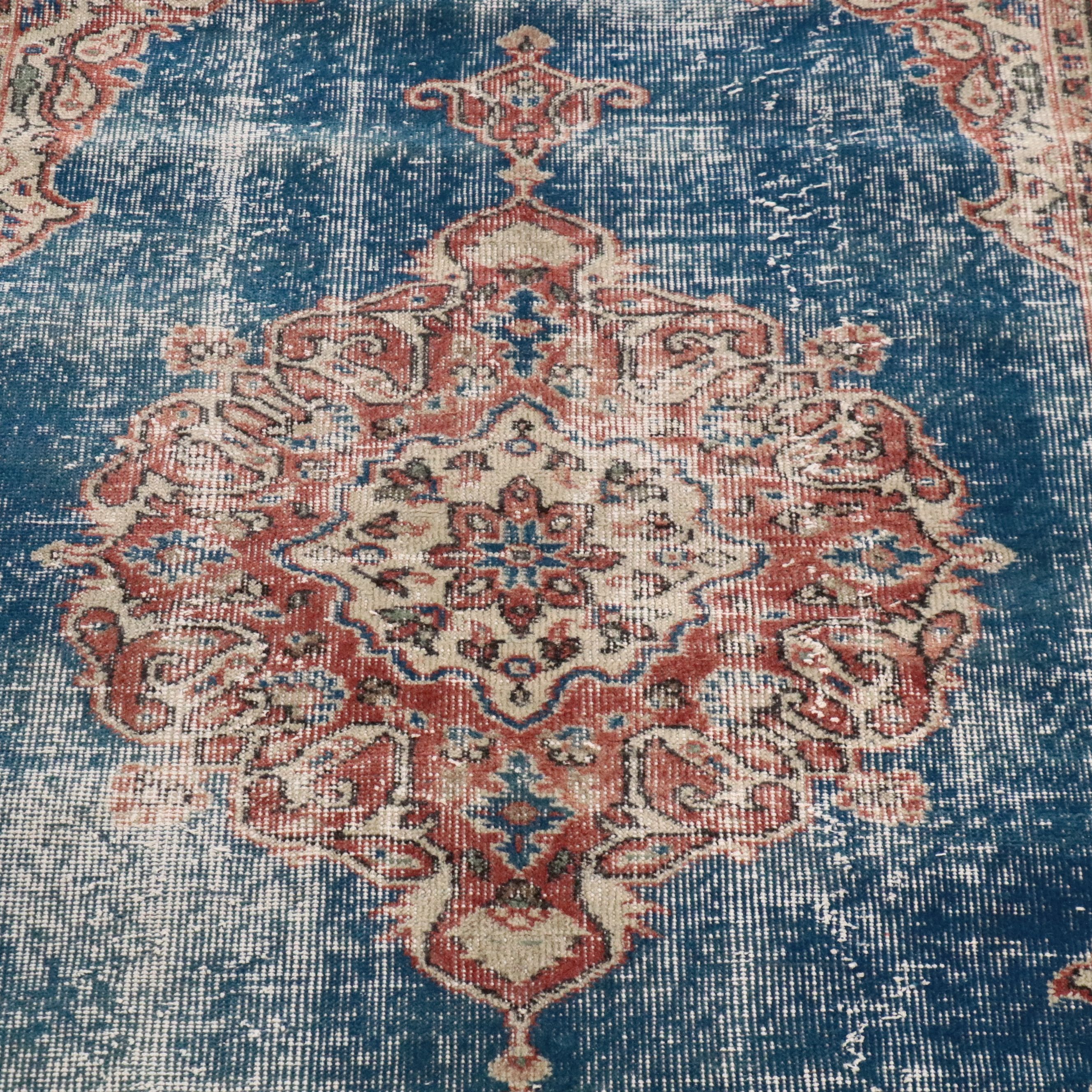 3'10 x 6'9 Hand-Knotted Persian Kerman Area Rug