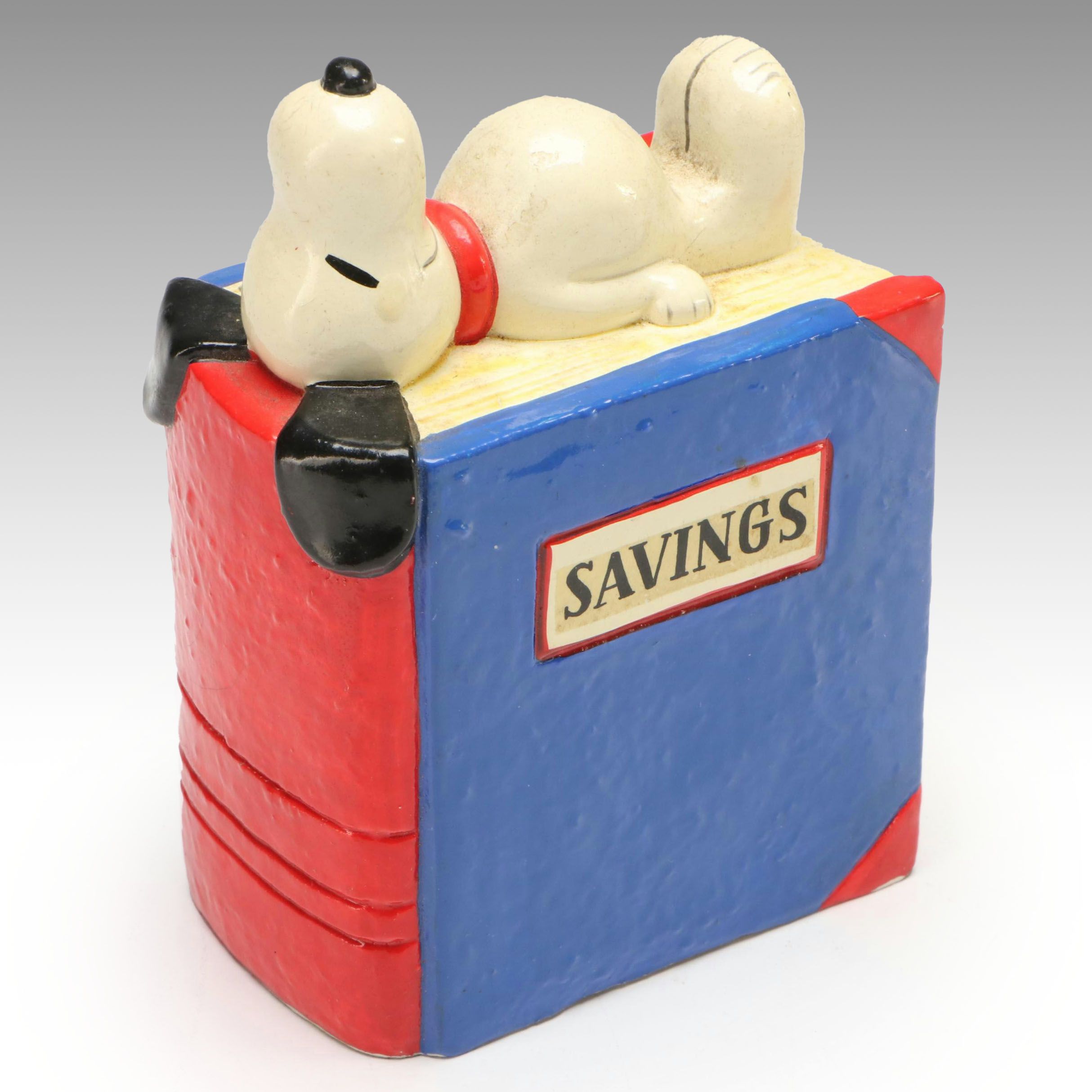 Snoopy Sleeping Savings Book Coin Bank, Mid-20th Century