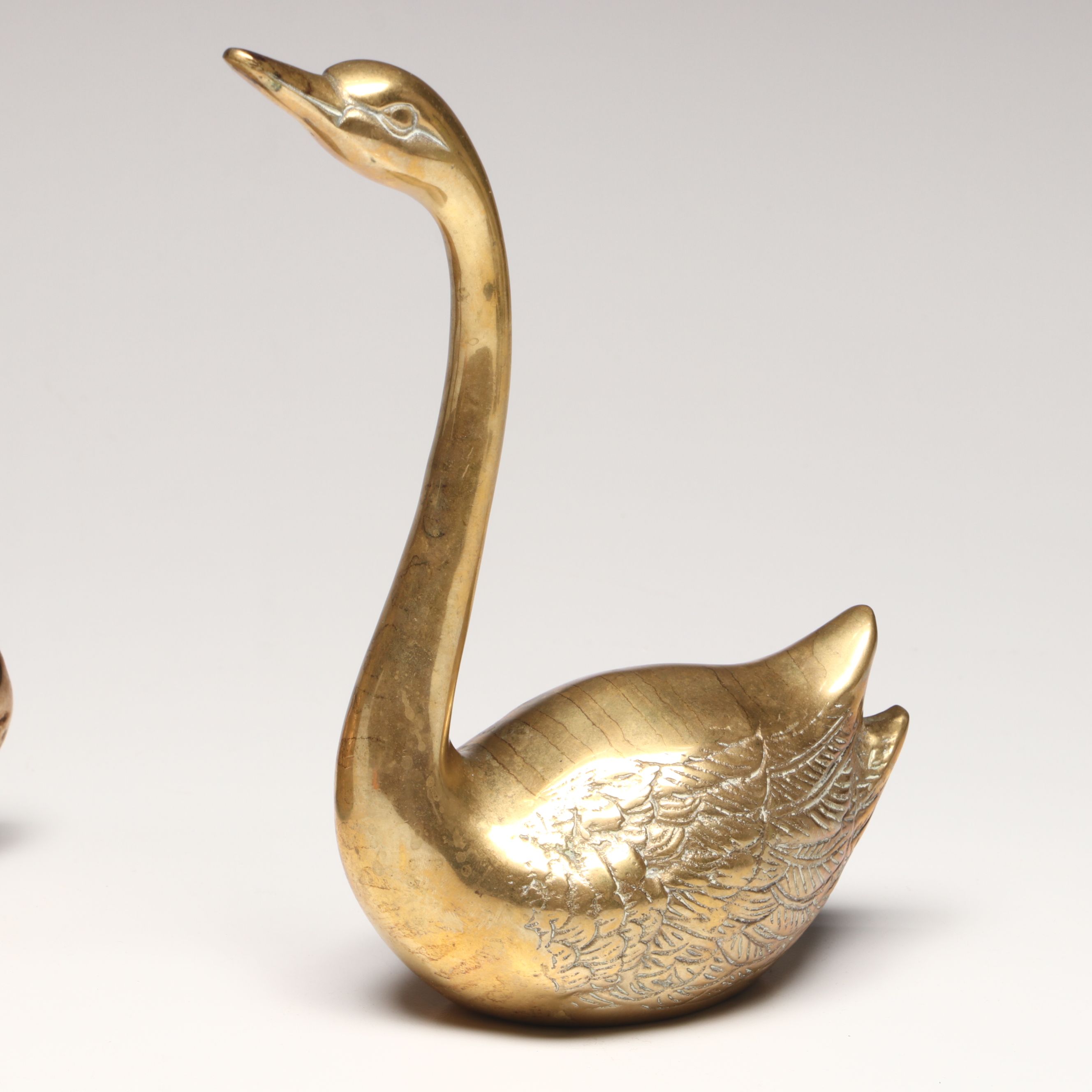 Copper Pitcher, Indian Brass Swan Planter, and More Metal Décor