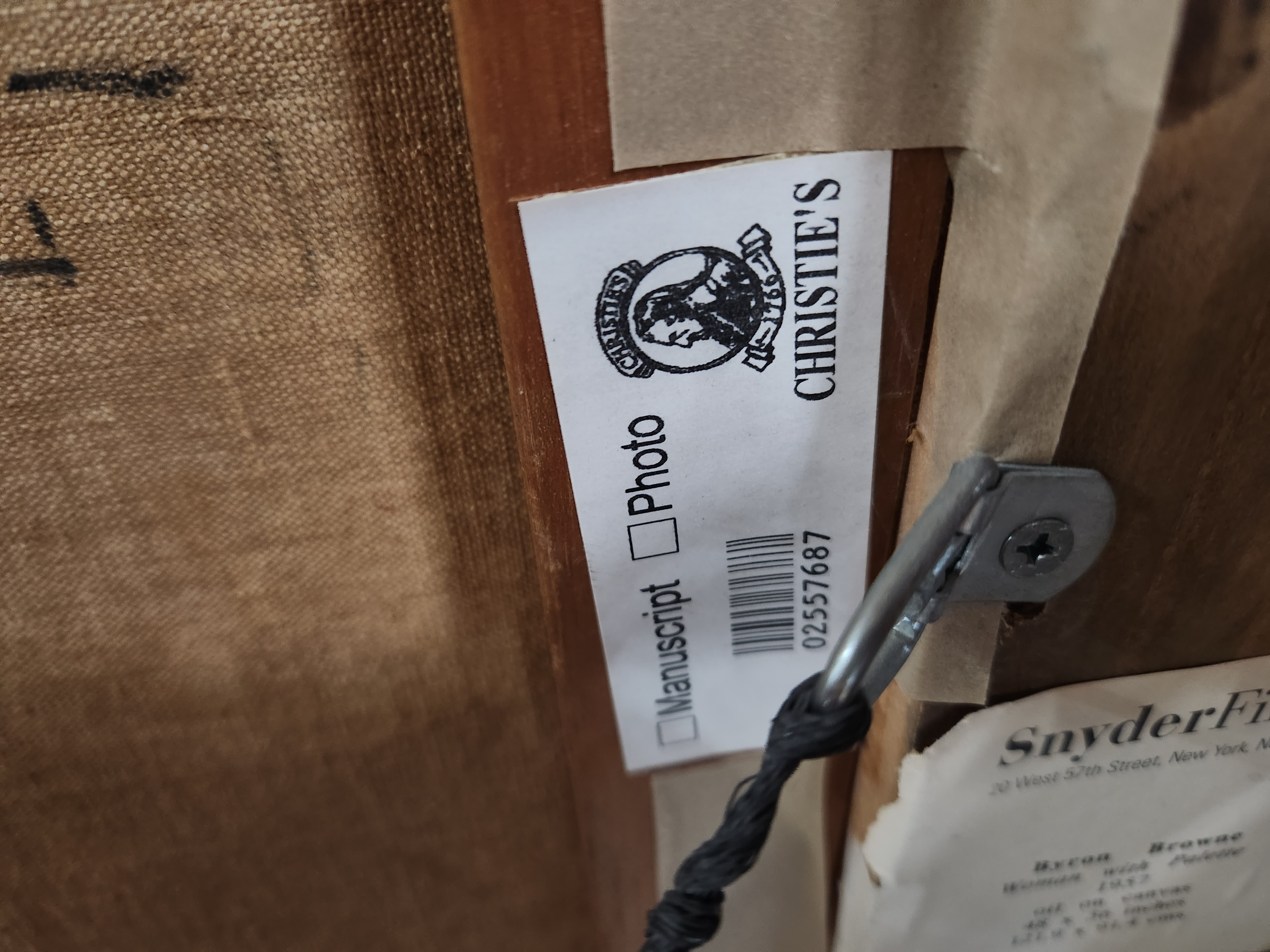 Byron Browne Oil Painting "Woman With Palette," 1957