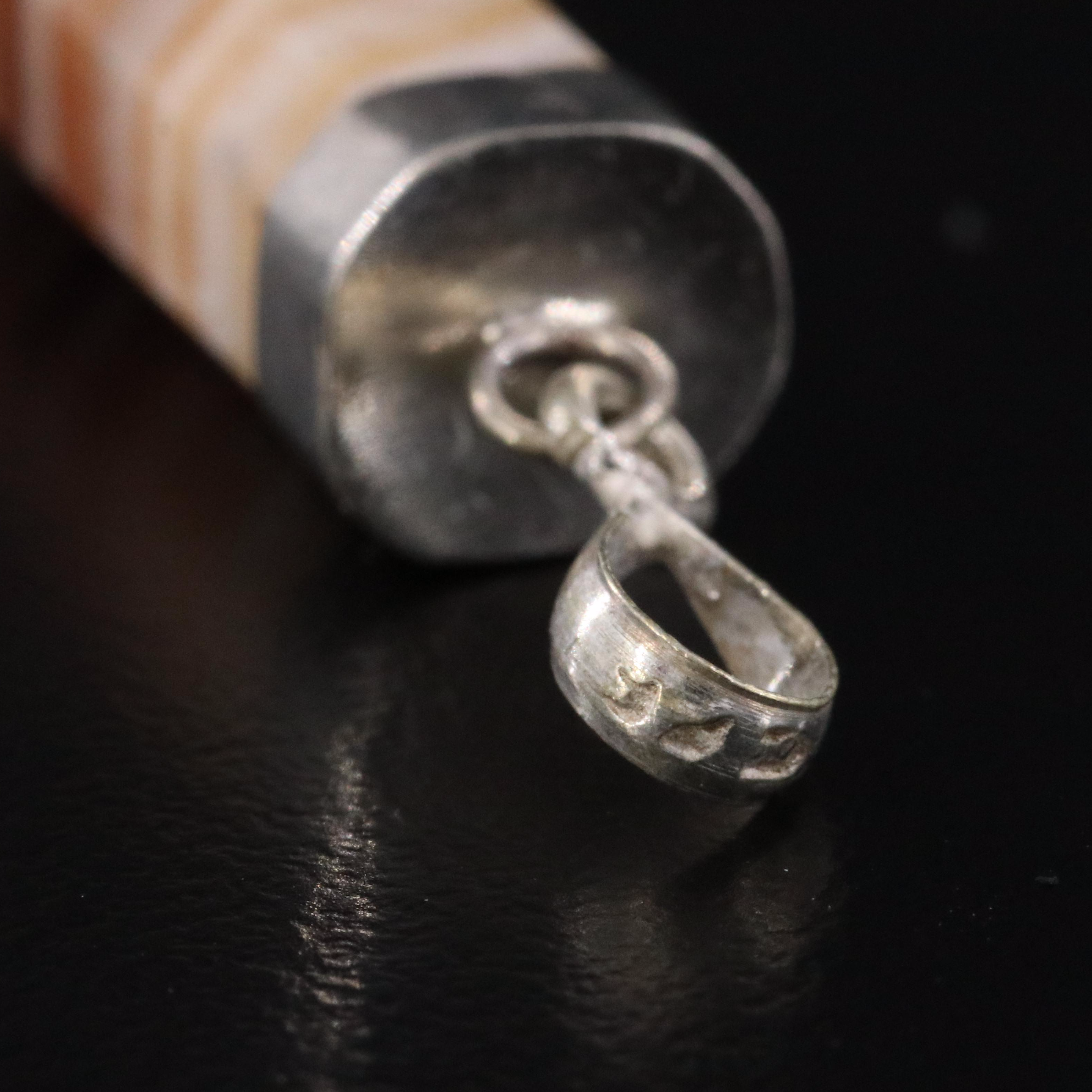 Sterling Calcite Point Pendant