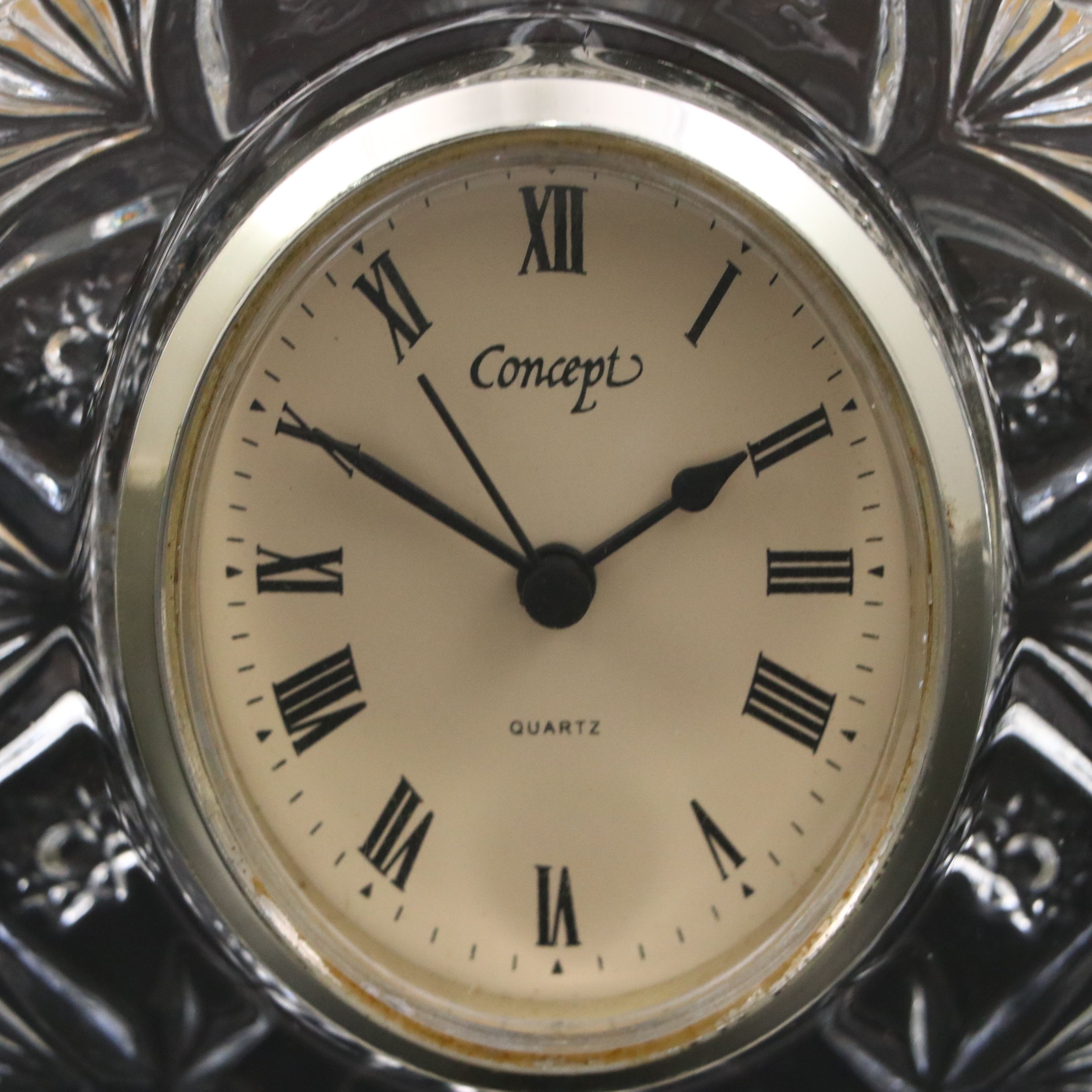 Tiffany & Co. Crystal Bowl with Concept Desk Clock