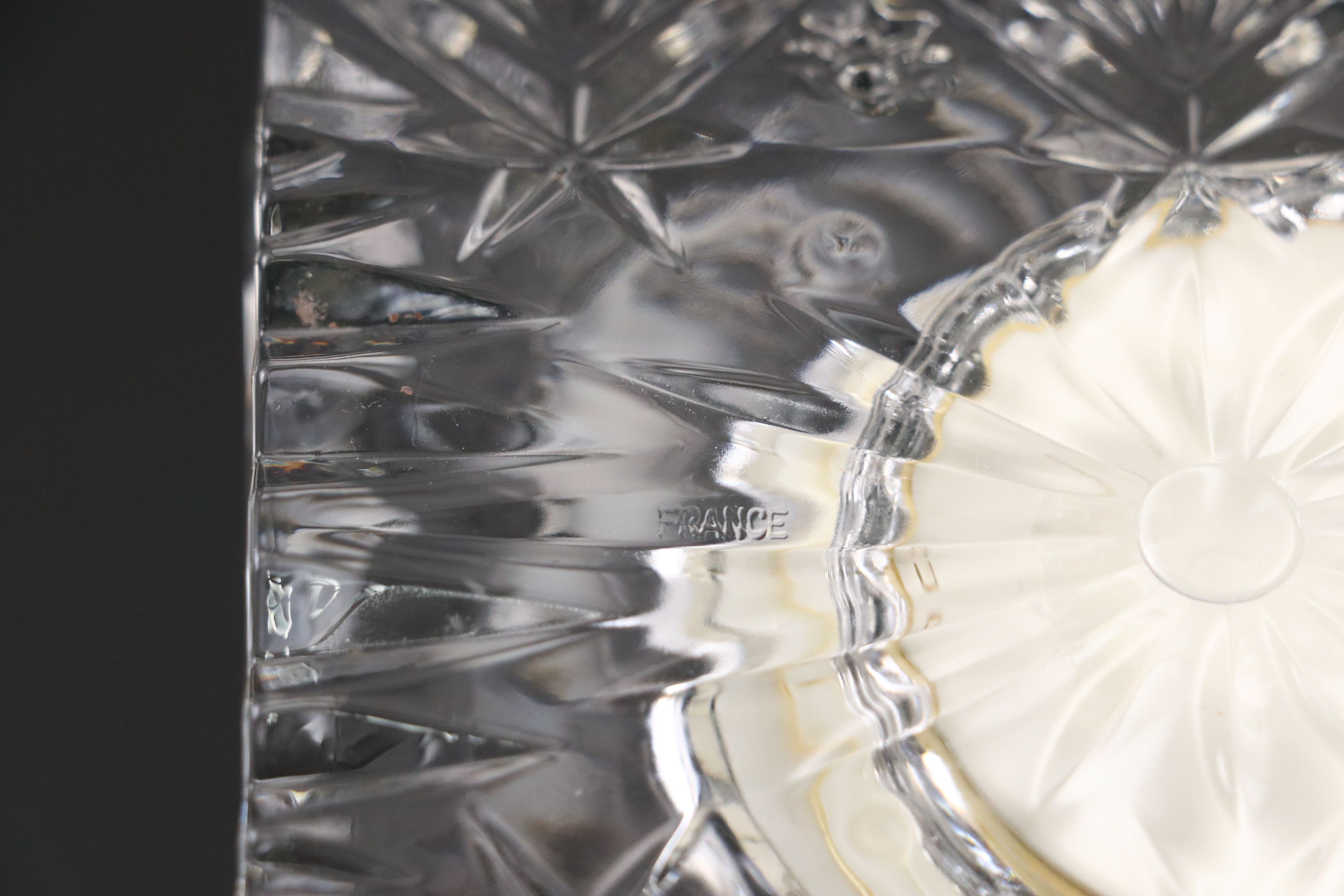 Tiffany & Co. Crystal Bowl with Concept Desk Clock