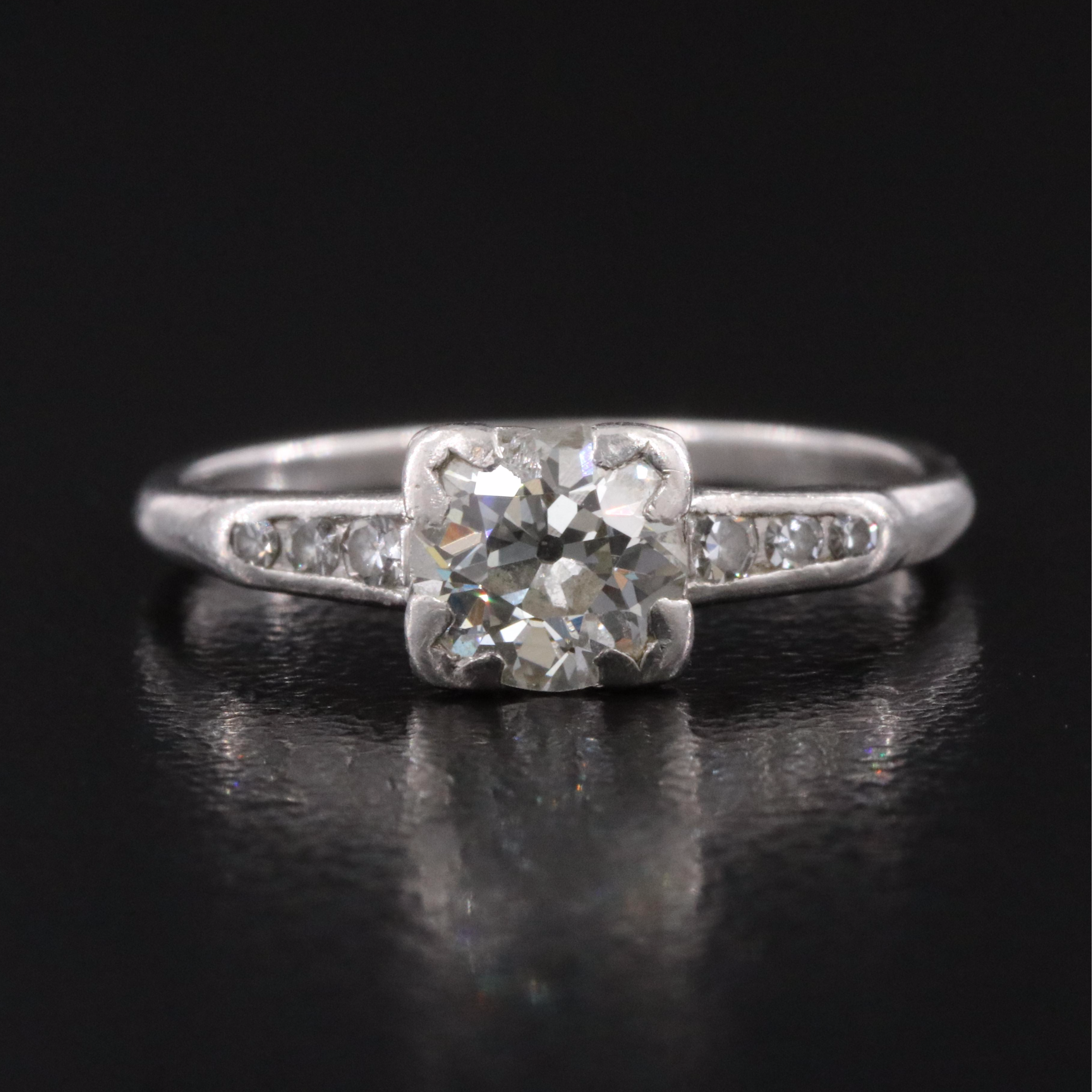Platinum 0.74 CTW Diamond Ring
