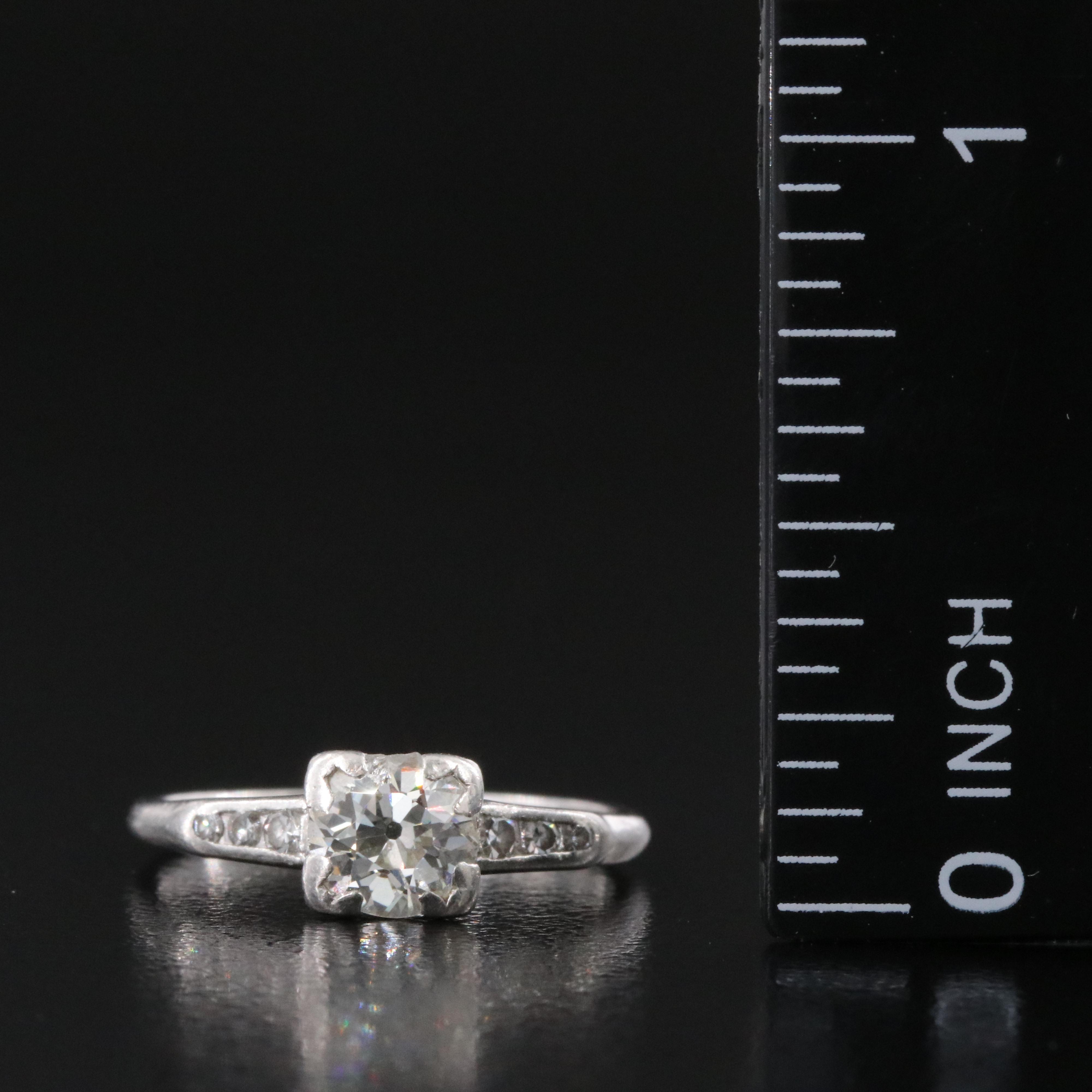 Platinum 0.74 CTW Diamond Ring
