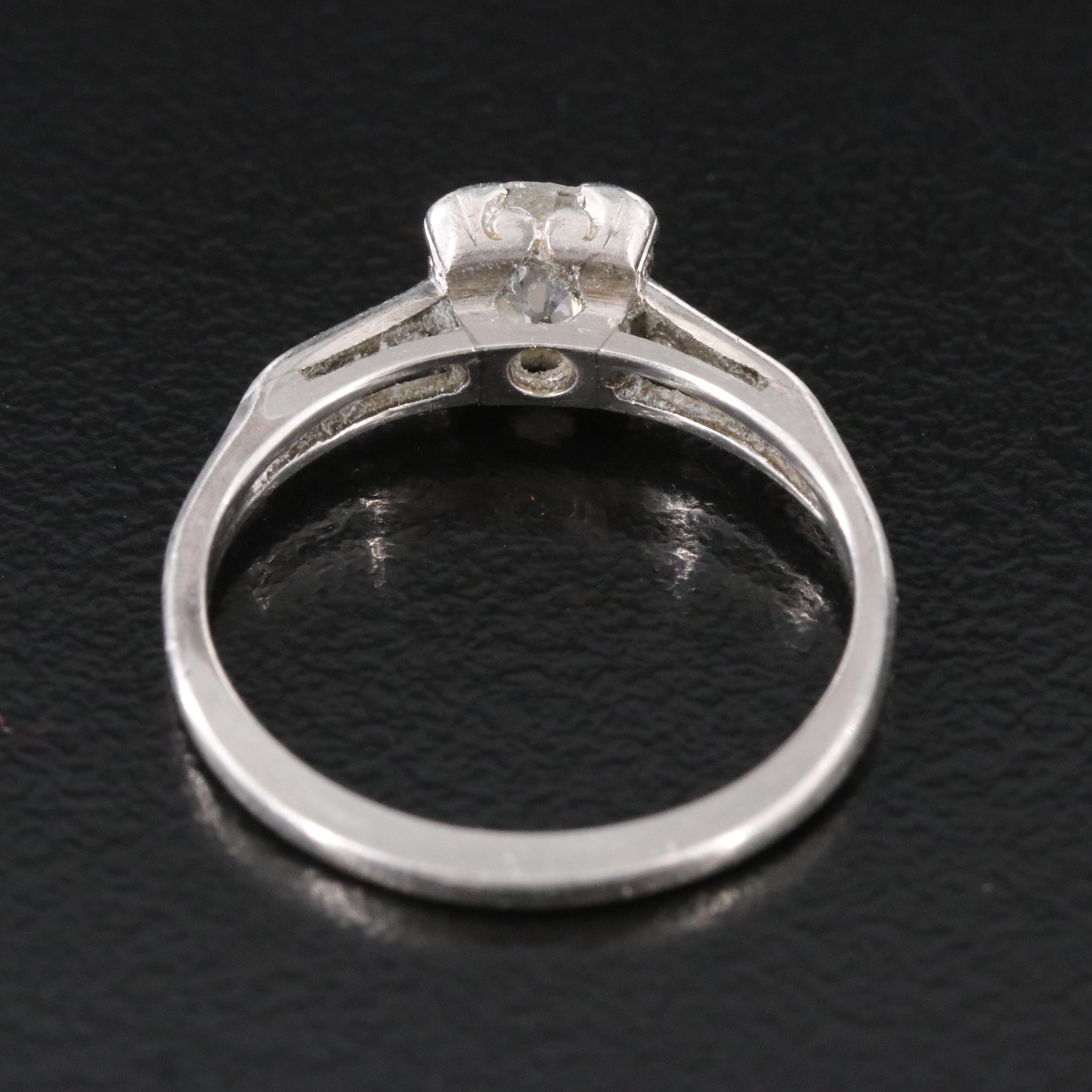 Platinum 0.74 CTW Diamond Ring
