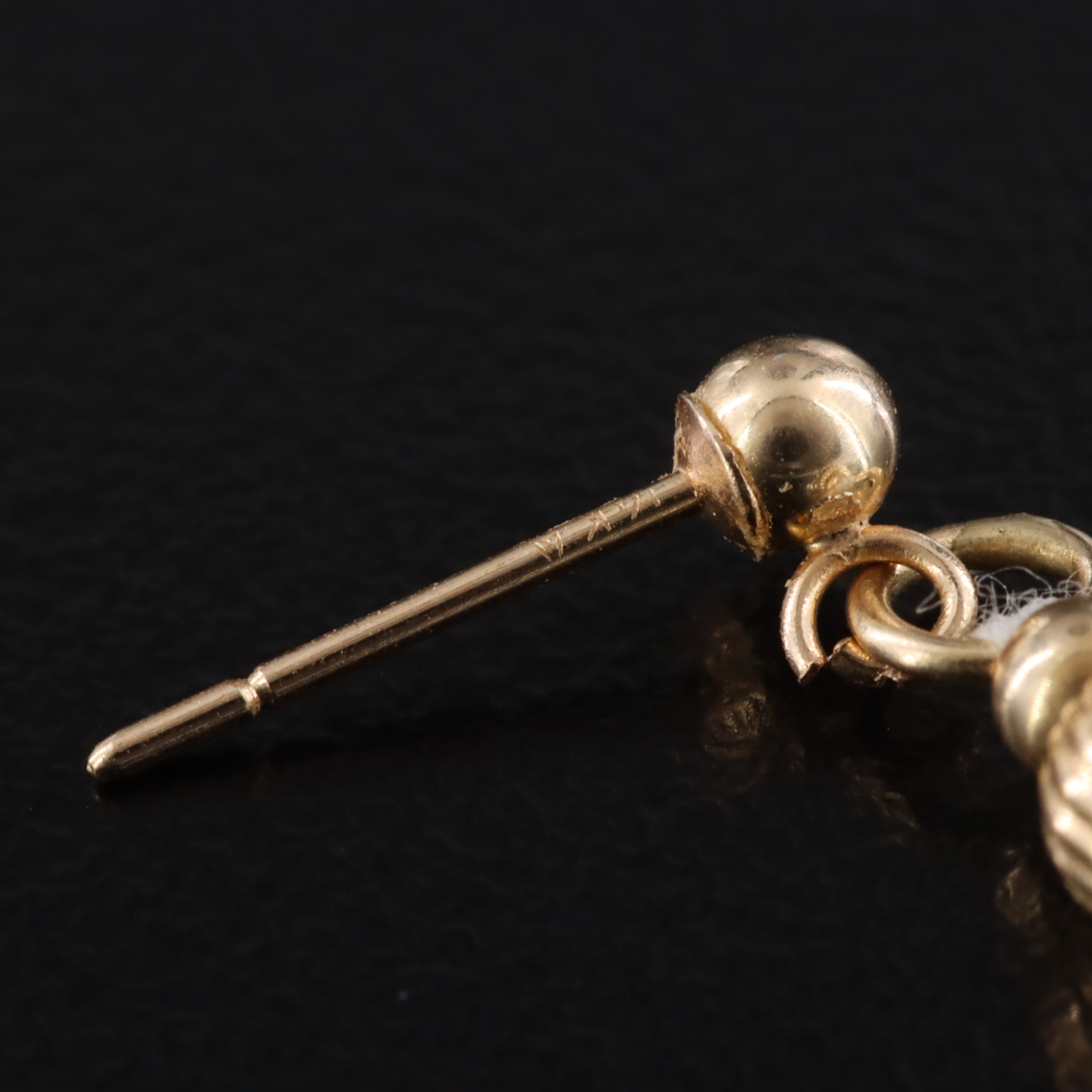 14K Pearl Drop Earrings