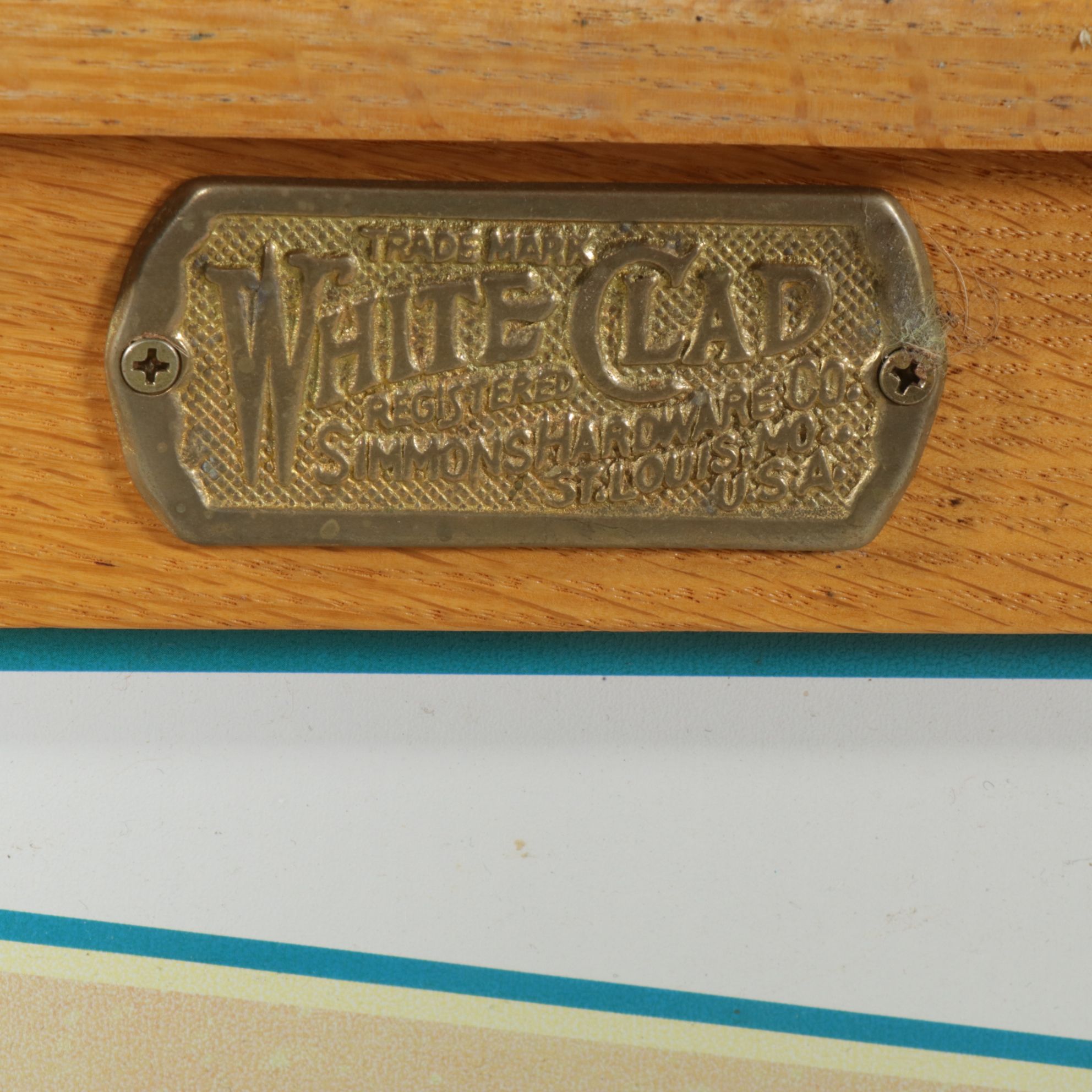 Simmons Hardware "White Clad" Oak Coca-Cola Cooler