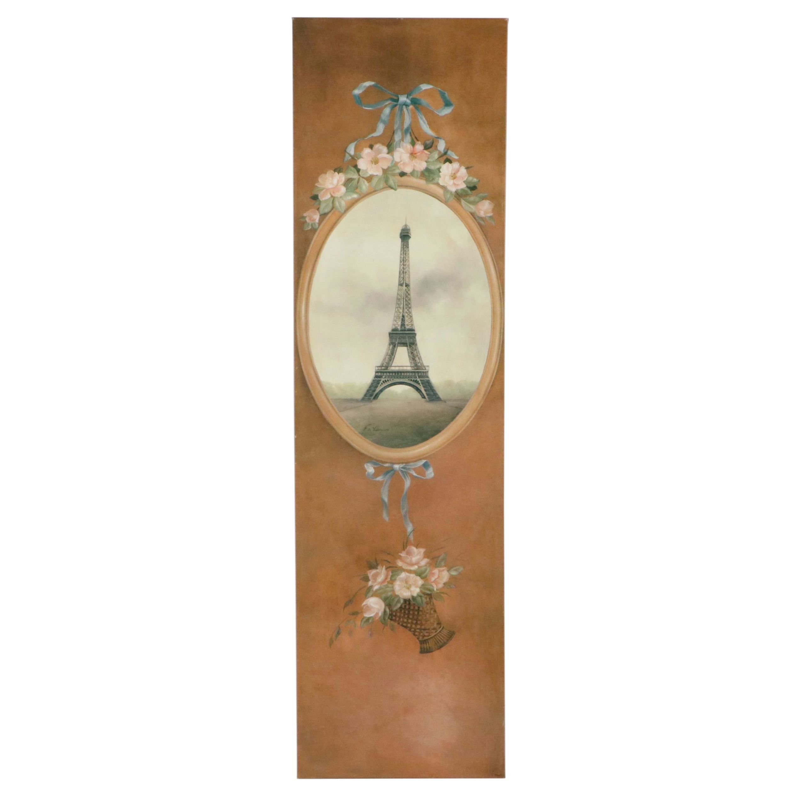 Fabrice de Villeneuve Giclée "Tour Eiffel," 21st Century