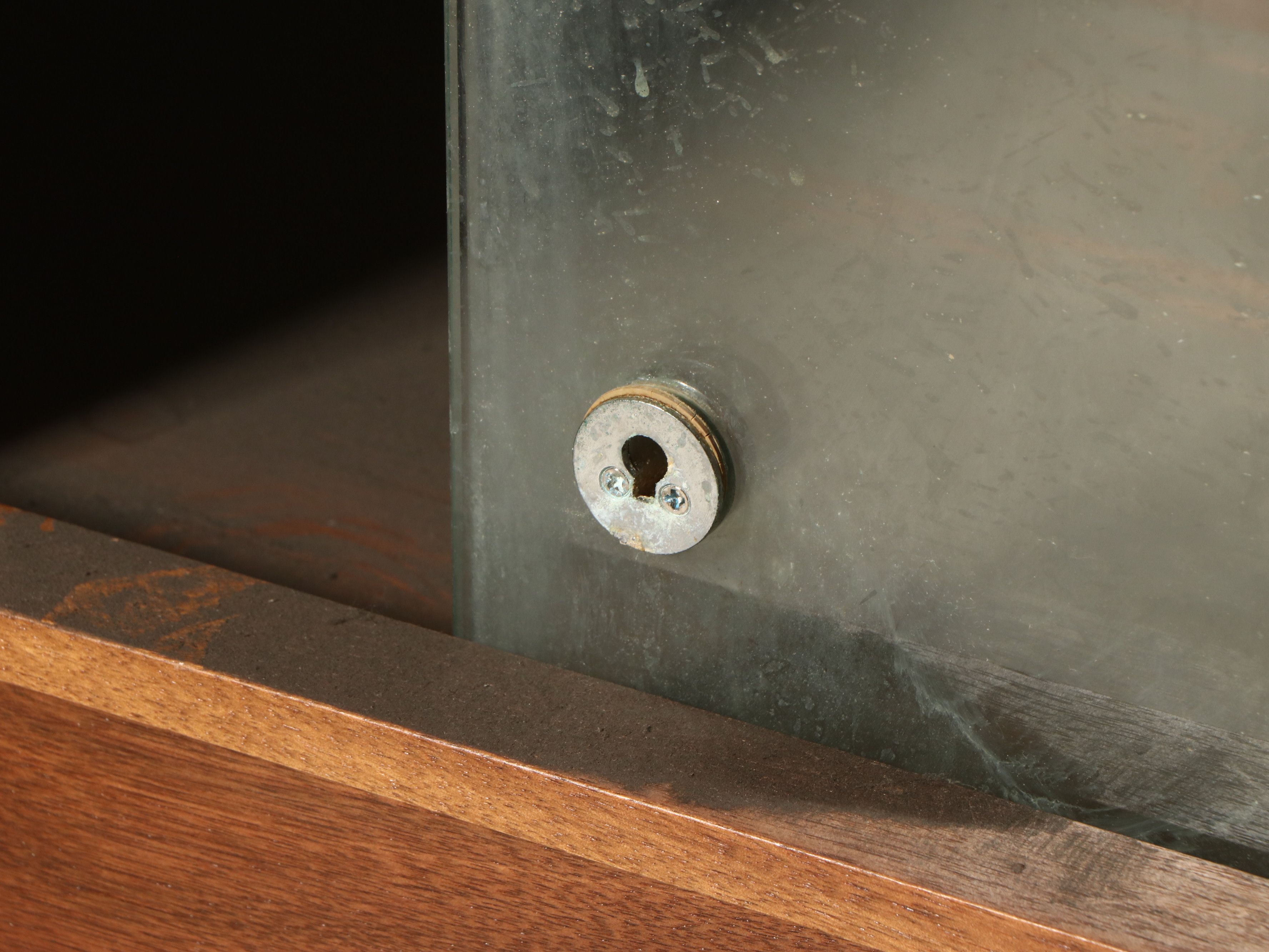 Edwardian Style Wooden Glass Illuminated Front Display