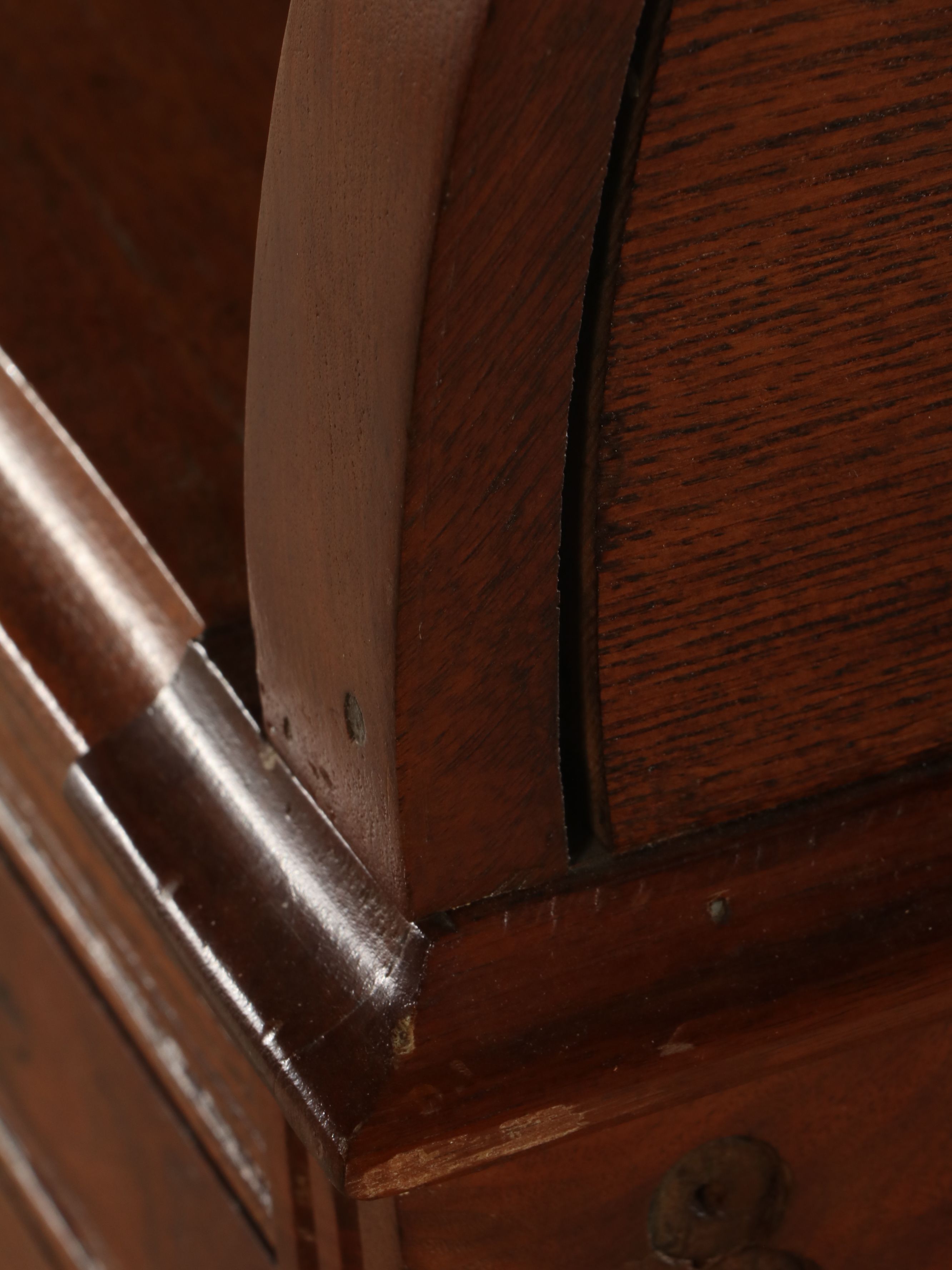 Eastlake Style Oak Roll-Top Secretary Desk, Late 19th/Early 20th Century