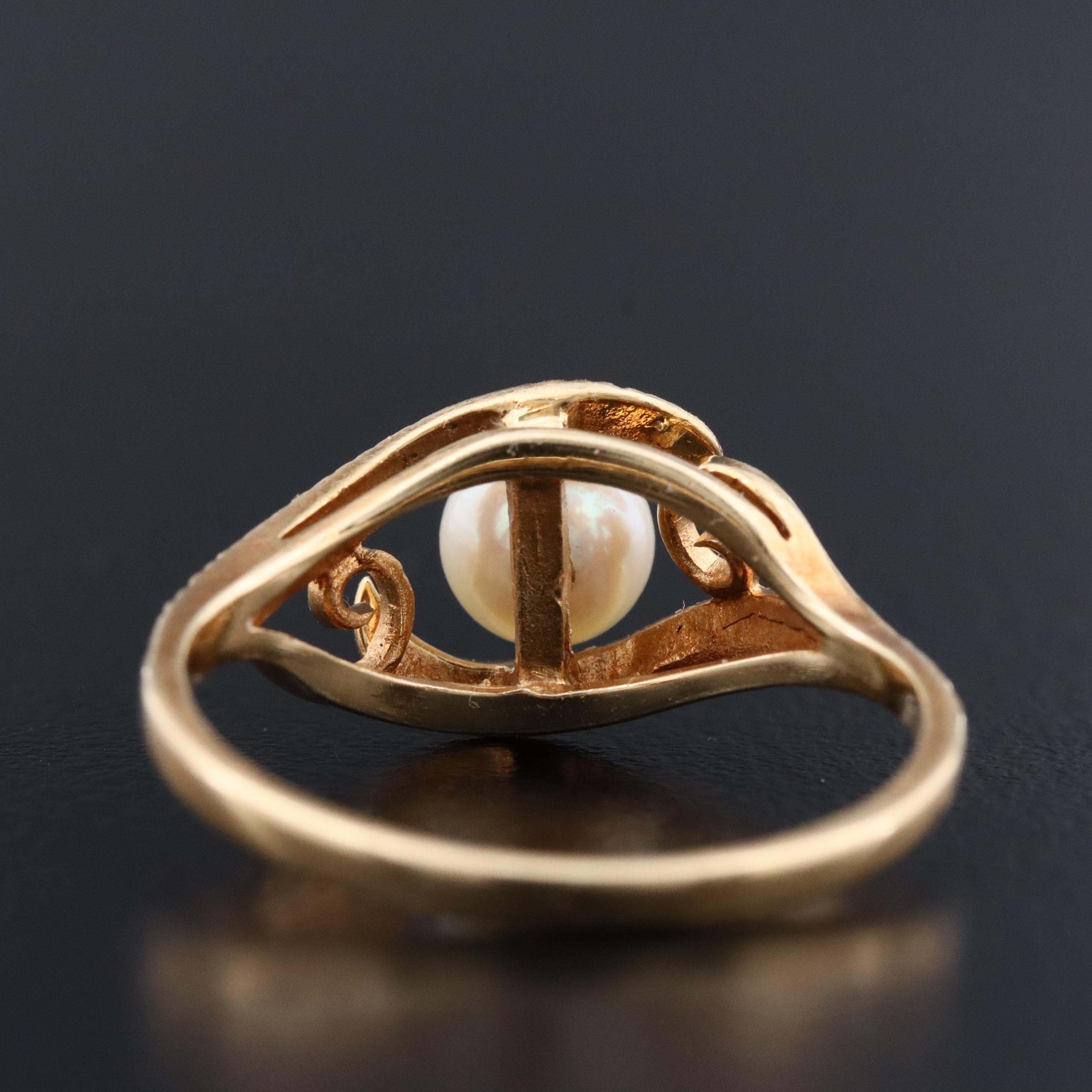 14K Pearl Ring