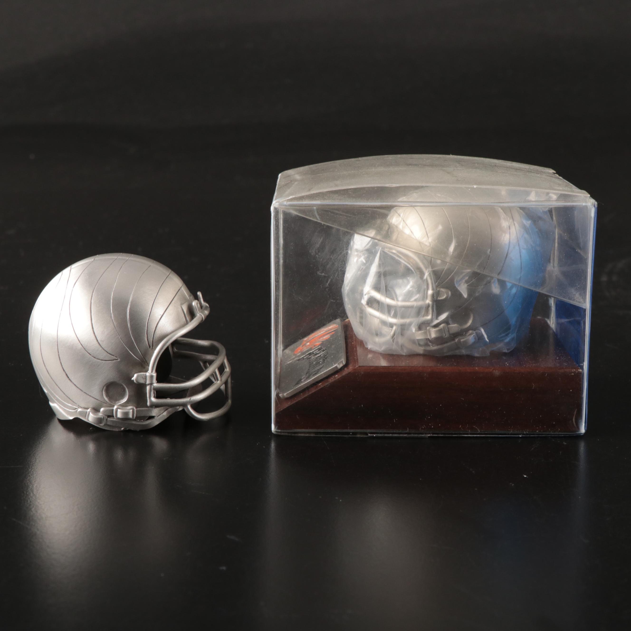 Cincinnati Bengals Laser Etched Glass and Pewter Desk Accessories