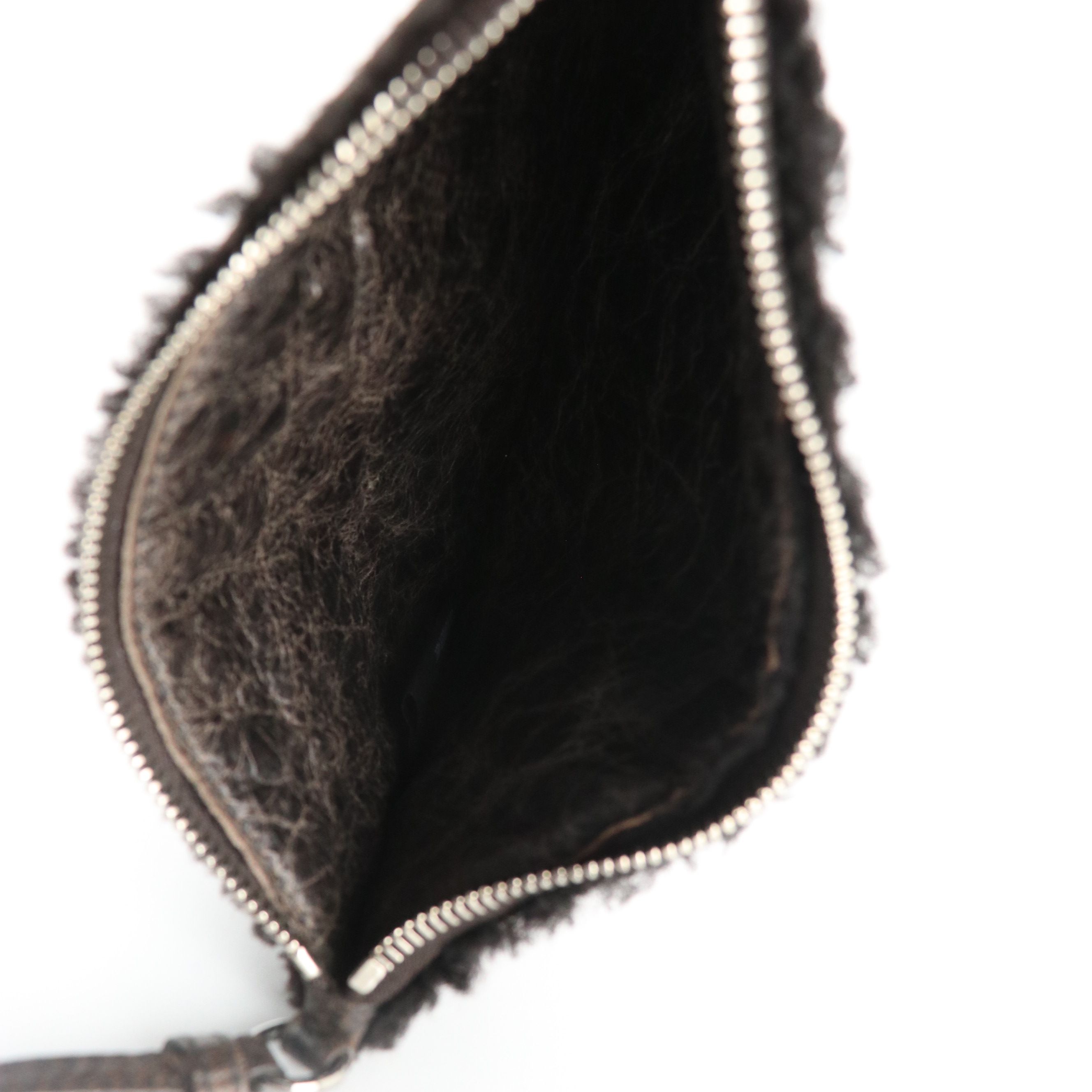 Prada Tote Bag in Brown Mouton and Leather