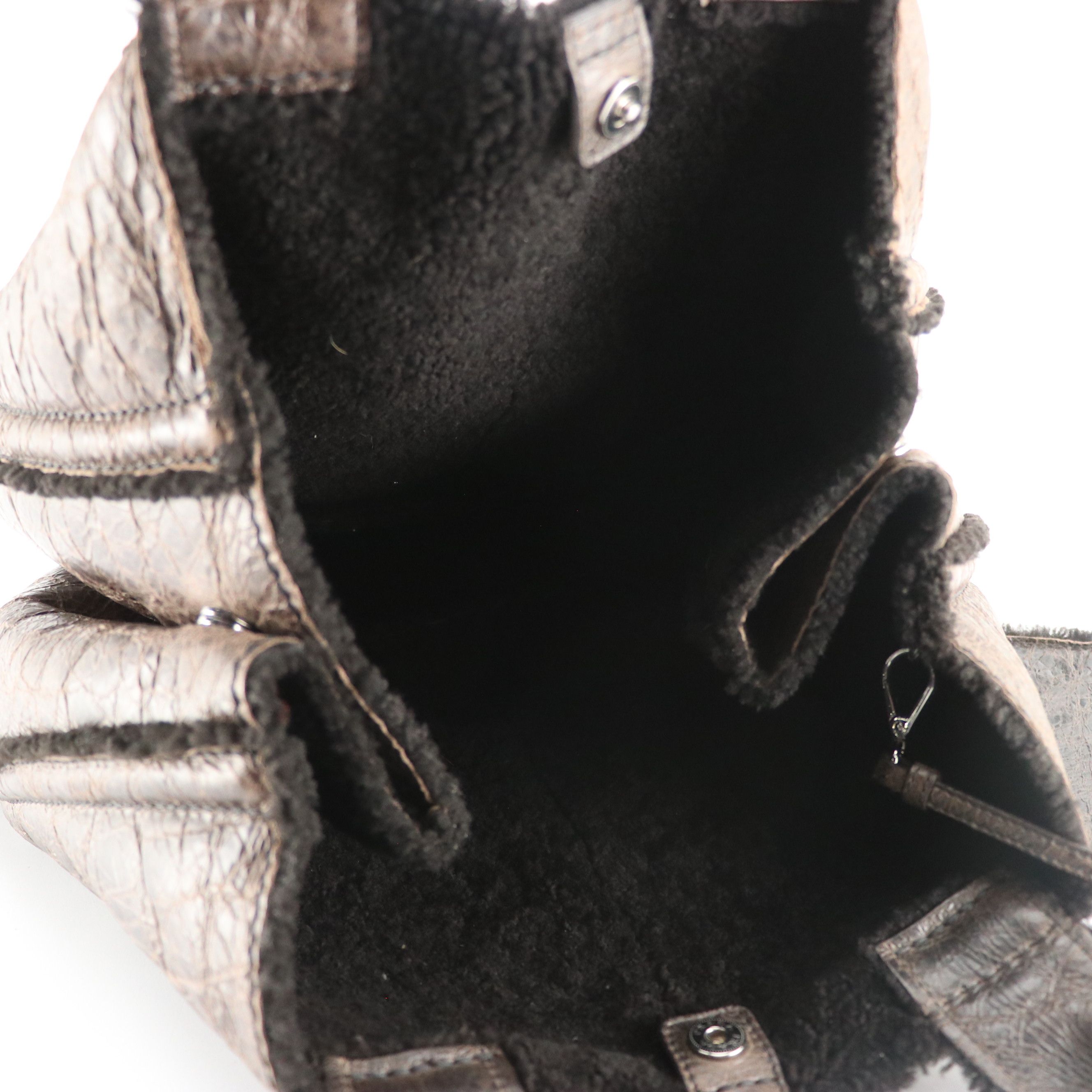 Prada Tote Bag in Brown Mouton and Leather