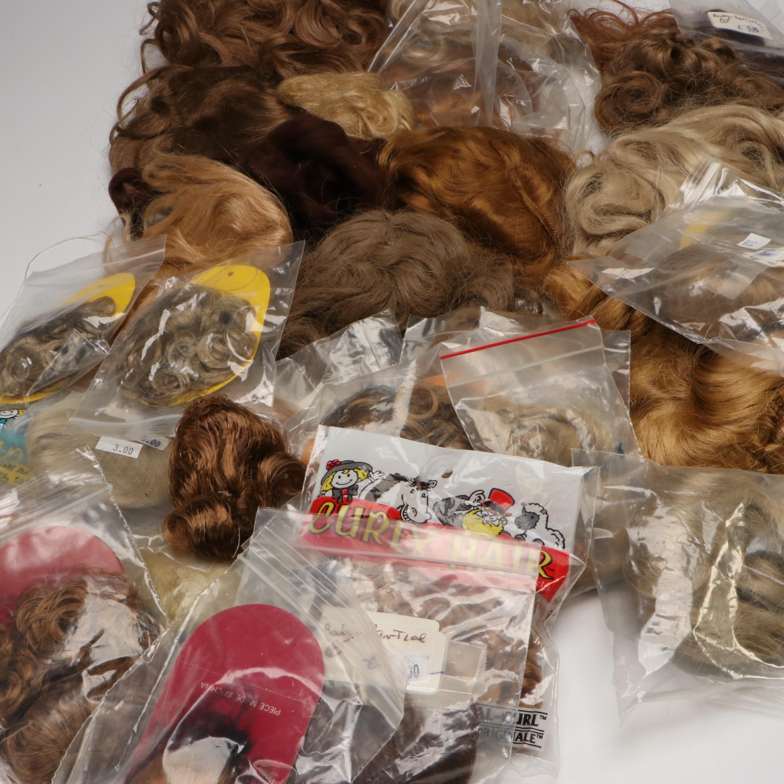 Monique Collection, One & Only, Lou Davis and More Doll Wigs, Late 20th C.