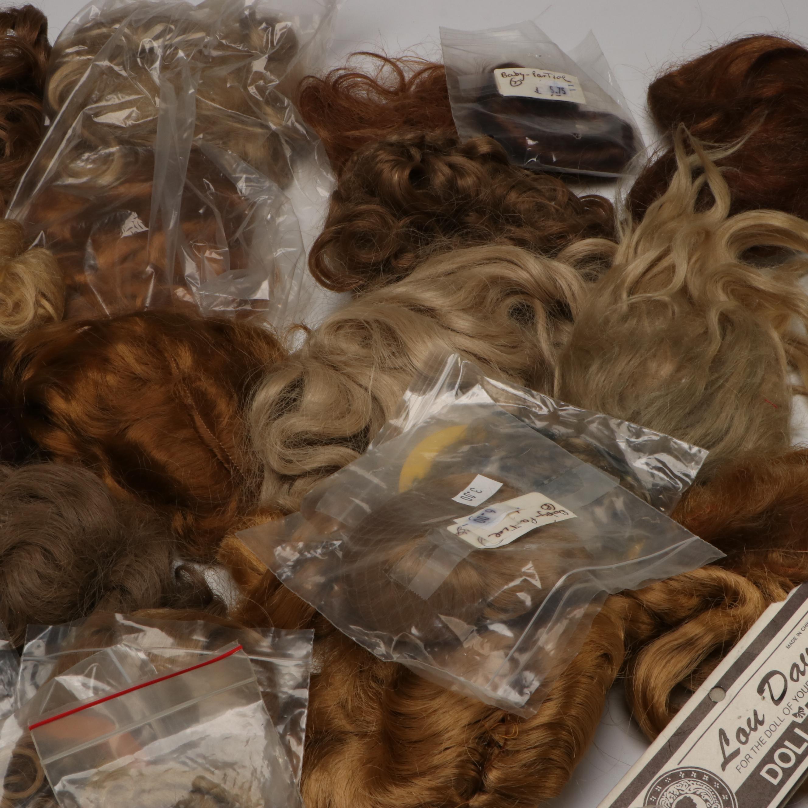 Monique Collection, One & Only, Lou Davis and More Doll Wigs, Late 20th C.