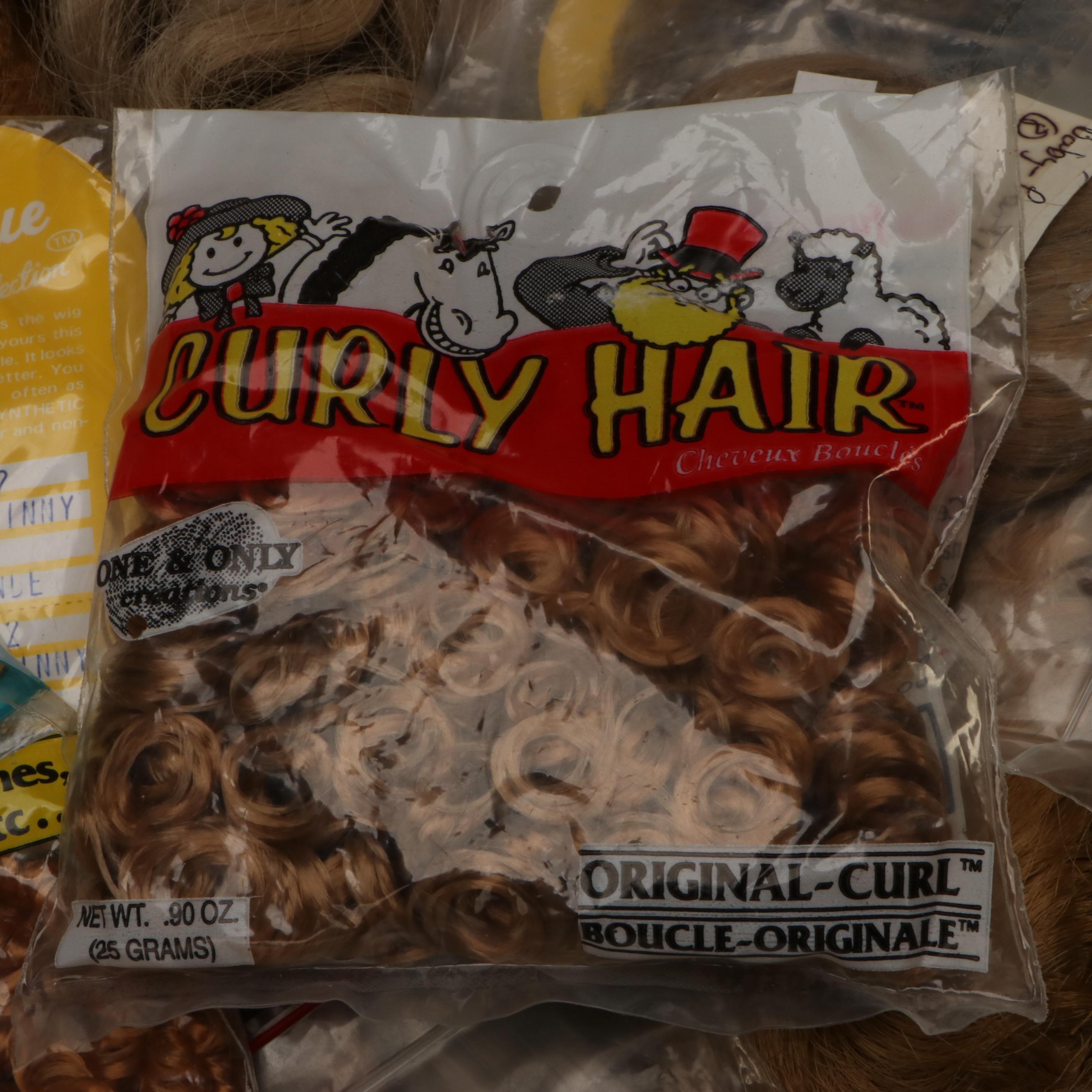 Monique Collection, One & Only, Lou Davis and More Doll Wigs, Late 20th C.