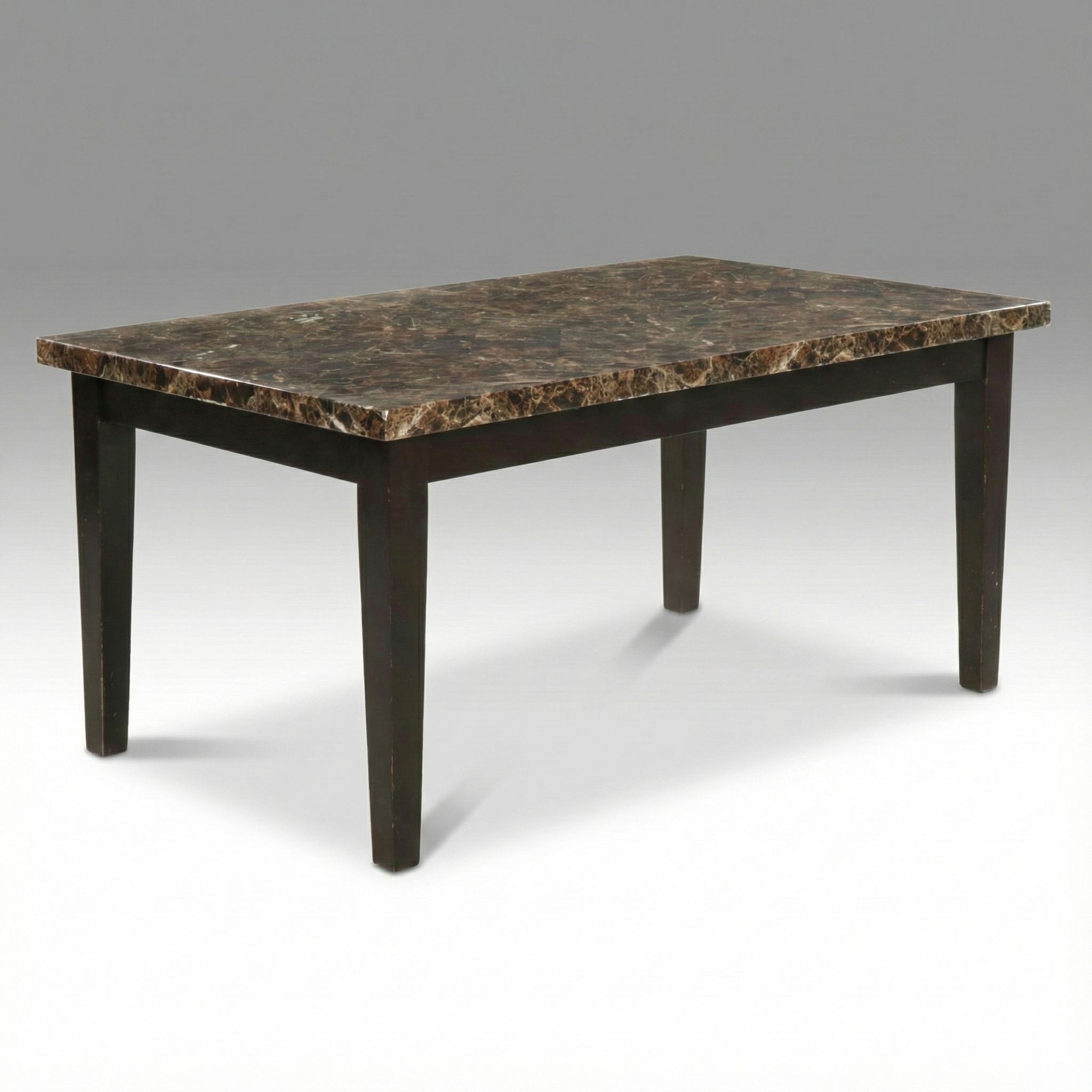 Darna Furniture Dining Table with Faux Marble Top, 2021