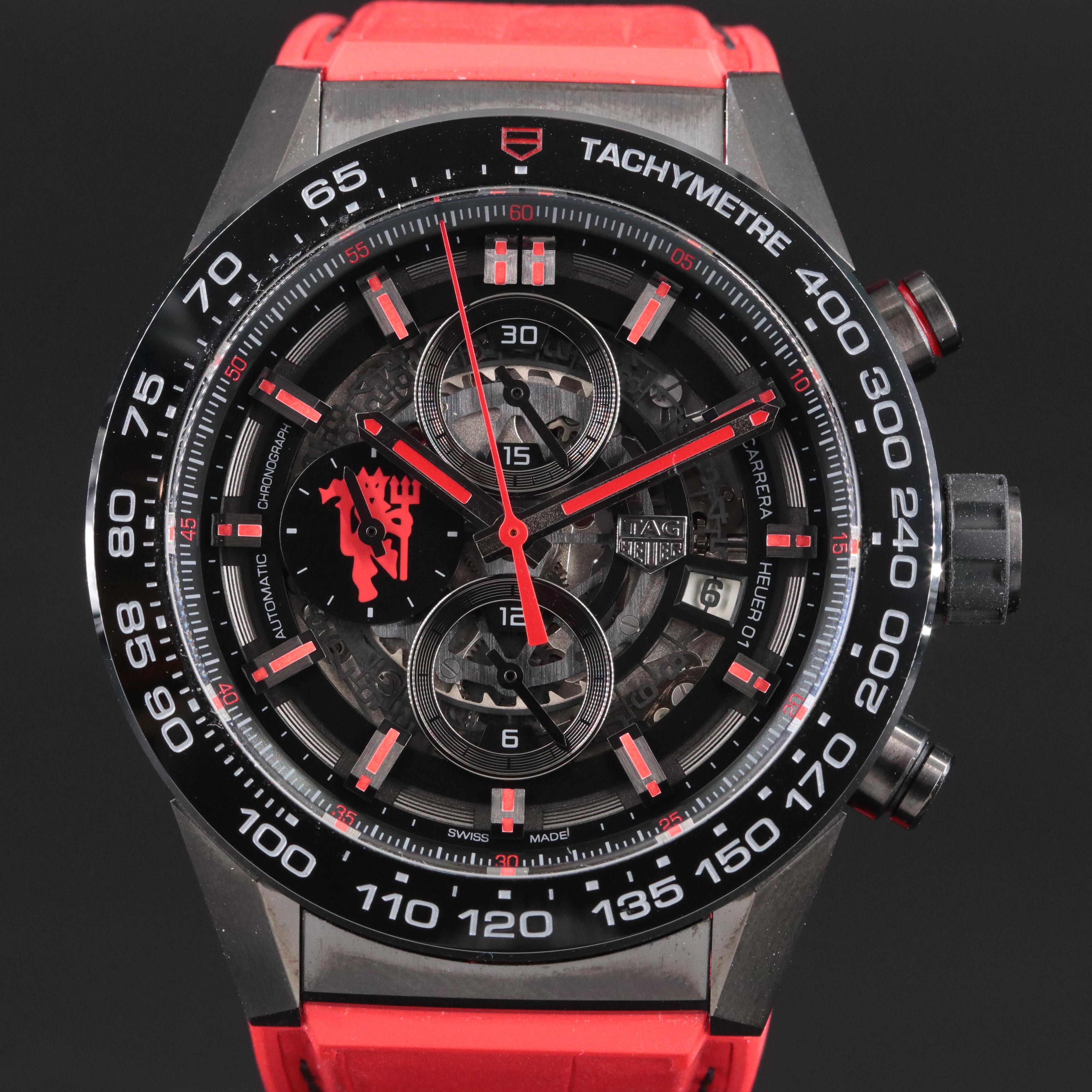 TAG Heuer Carrera Heuer 01 "Manchester United" Special Edition Watch