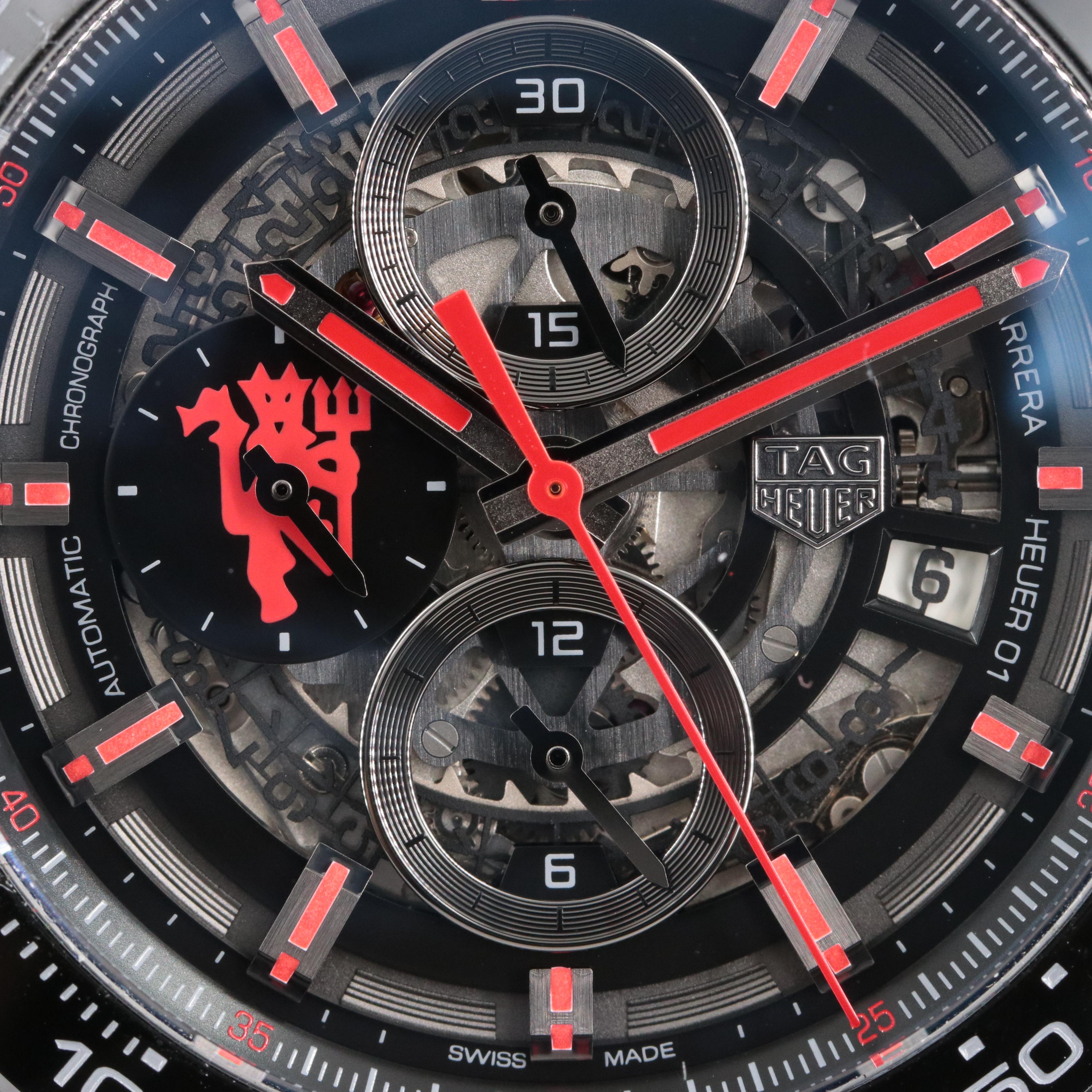 TAG Heuer Carrera Heuer 01 "Manchester United" Special Edition Watch