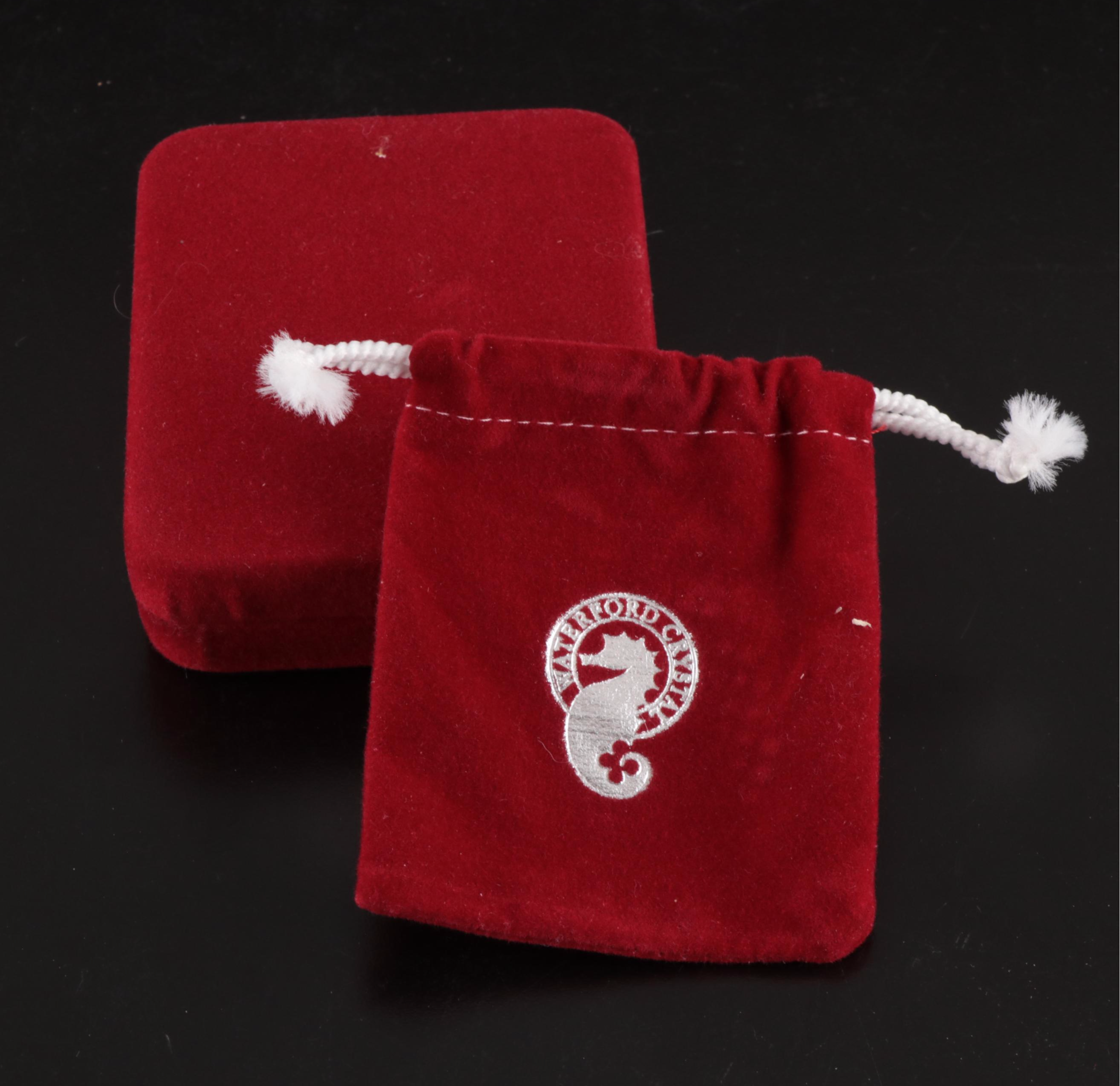 Waterford Crystal Seahorse Paperweight and "Lismore" Rose Bowl Vase