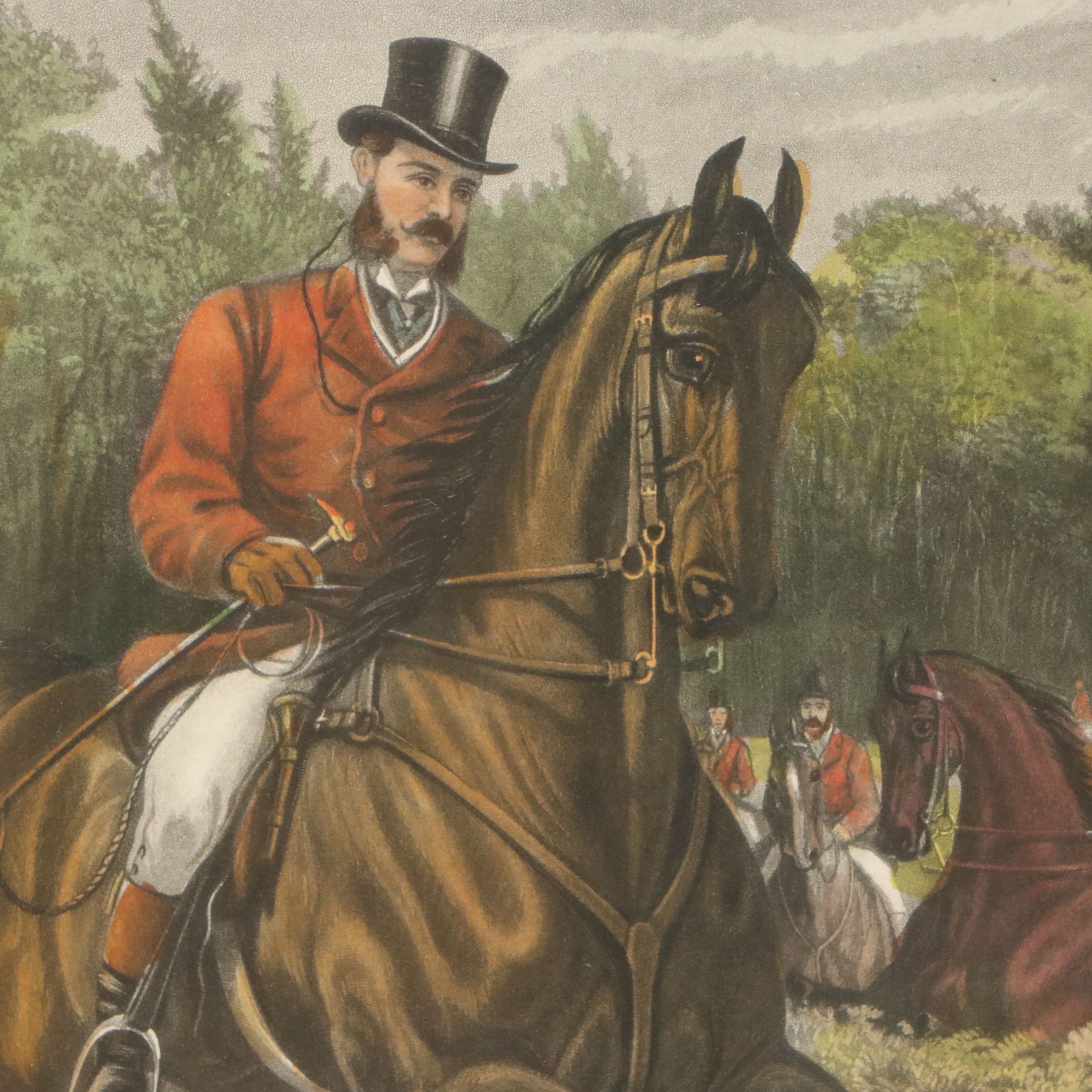 Hand-Colored Aquatint Etching After Inglis Sheldon-Williams "Gone Away!"