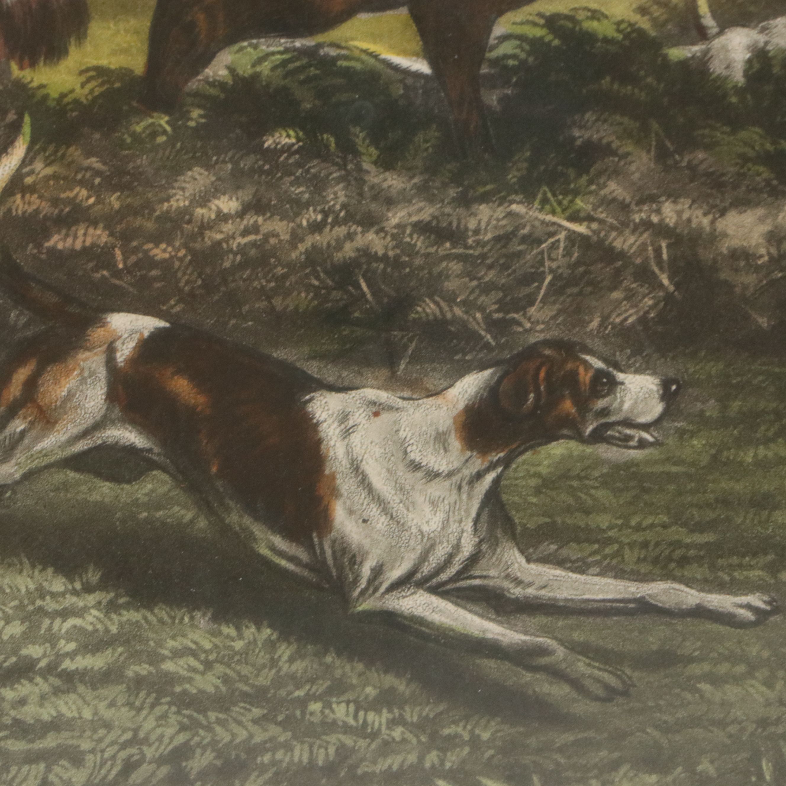 Hand-Colored Aquatint Etching After Inglis Sheldon-Williams "Gone Away!"