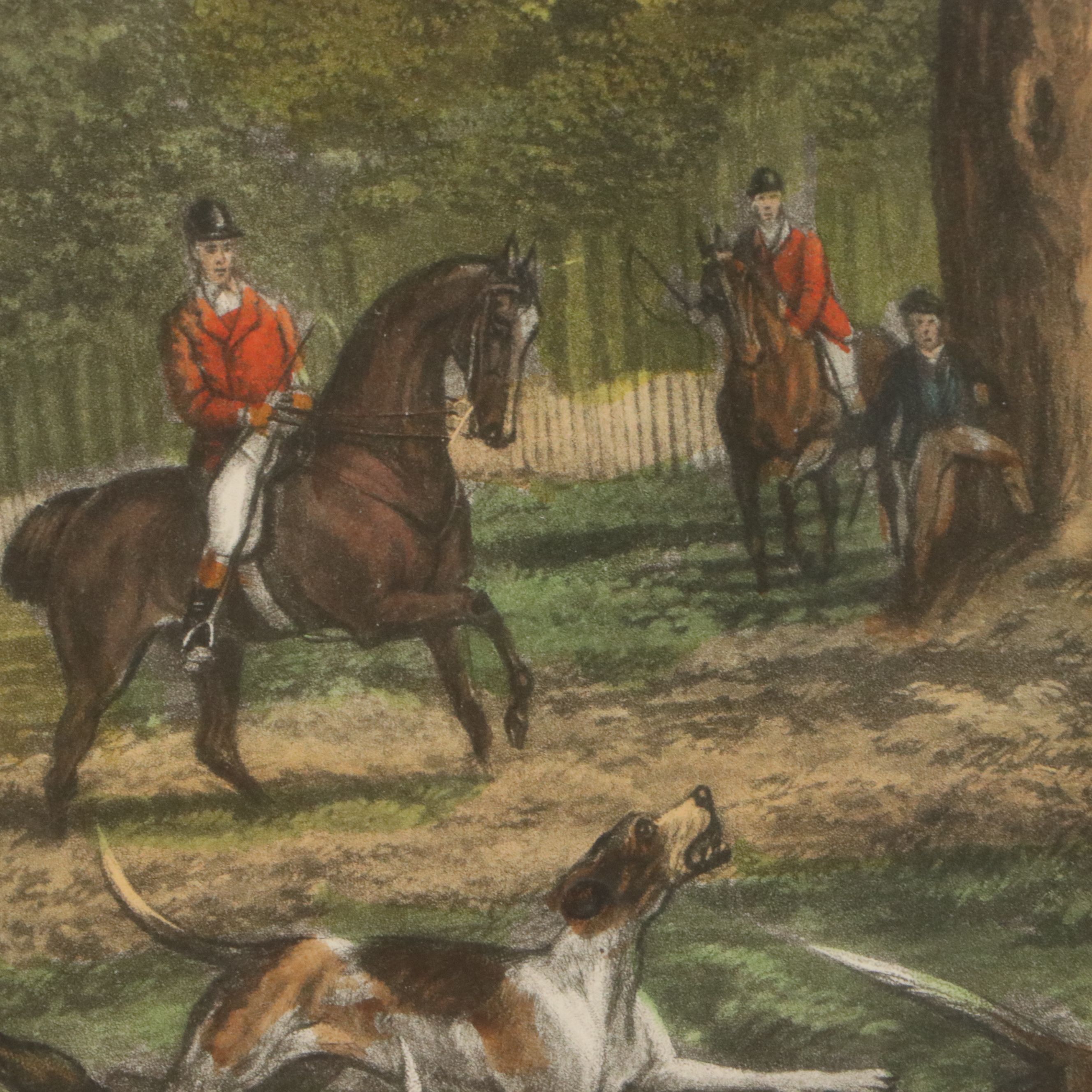 Hand-Colored Aquatint Etching After Inglis Sheldon-Williams "Gone Away!"