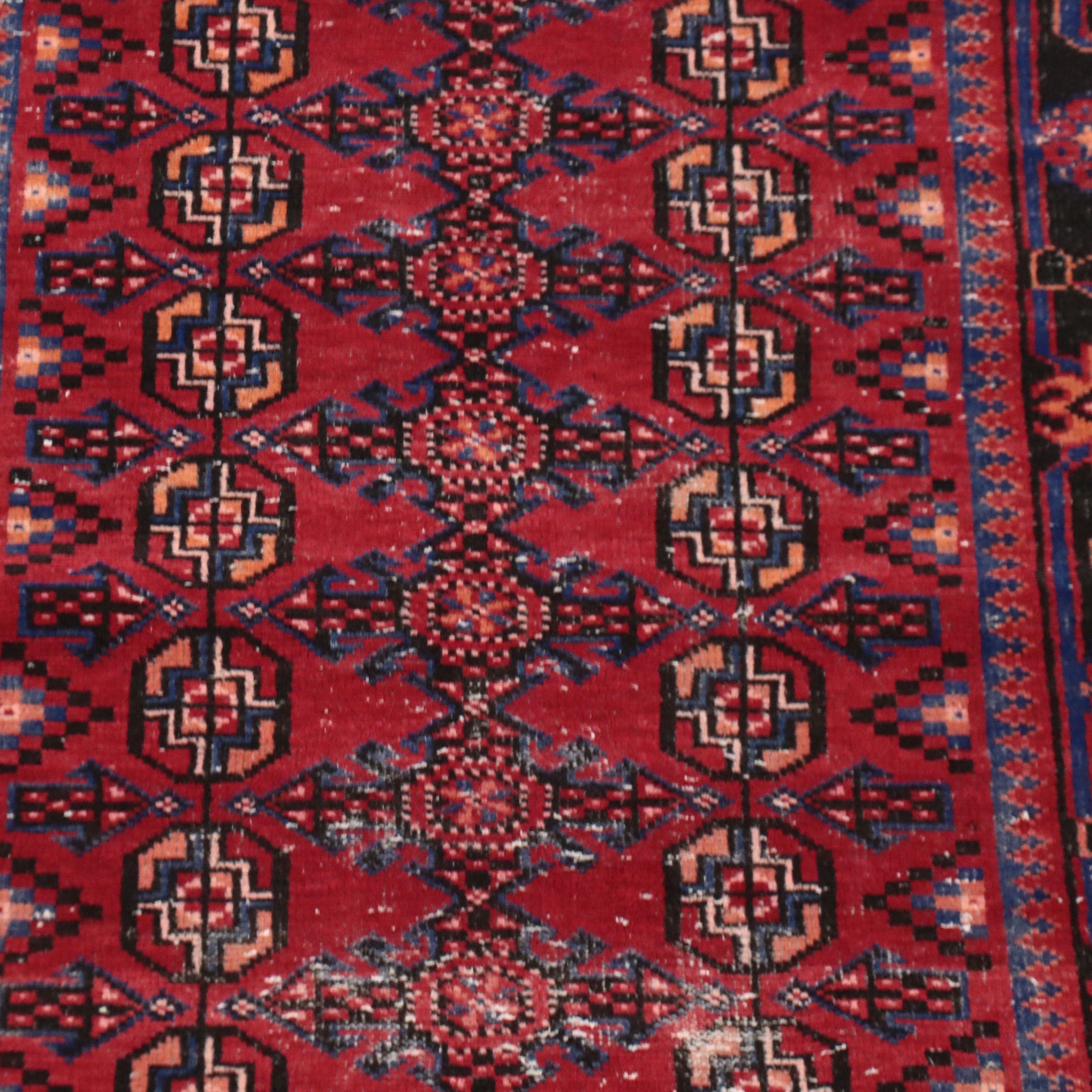 3'10 x 9'11 Hand-Knotted Persian Baluch Long Rug