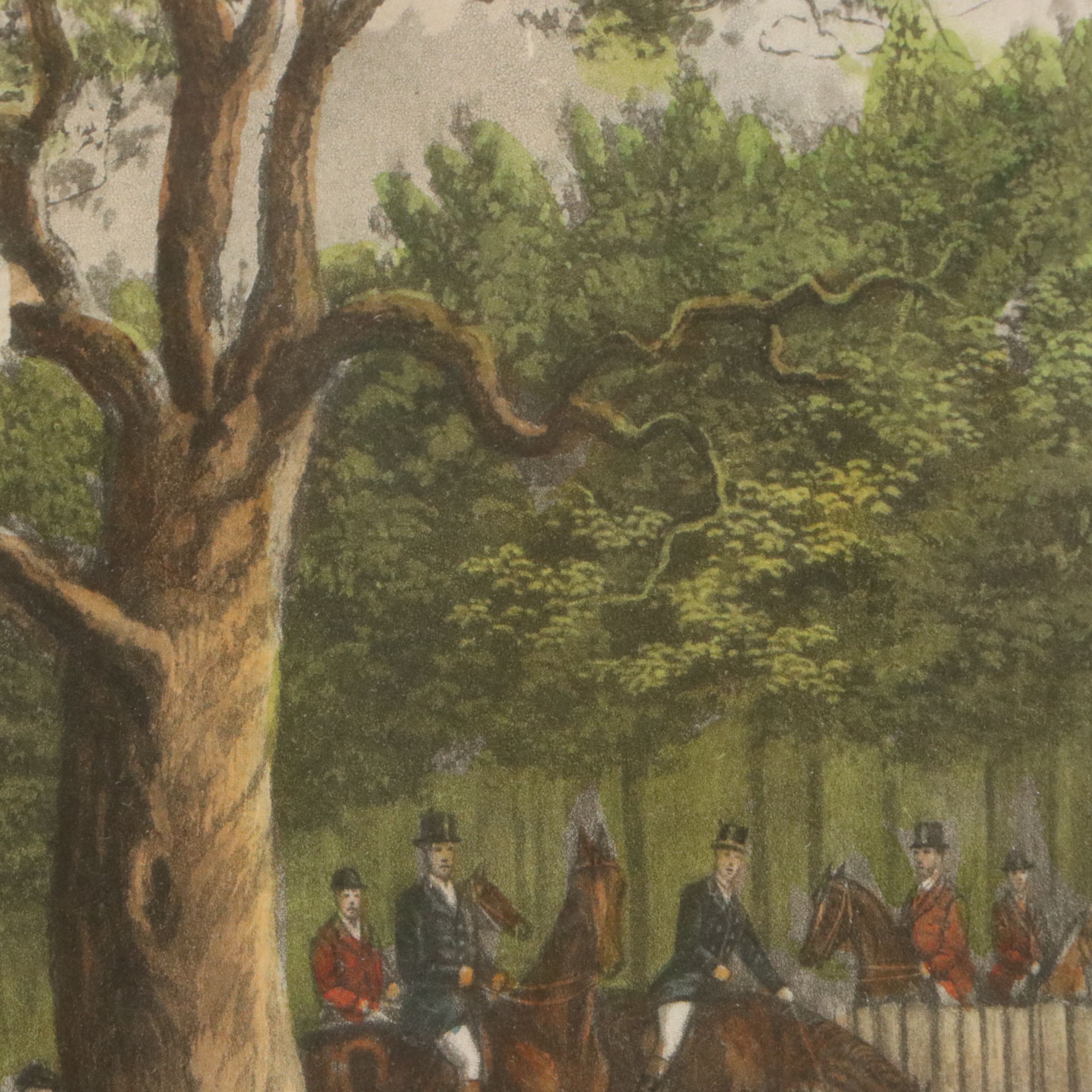 Hand-Colored Aquatint Etching After Inglis Sheldon-Williams "Gone Away!"