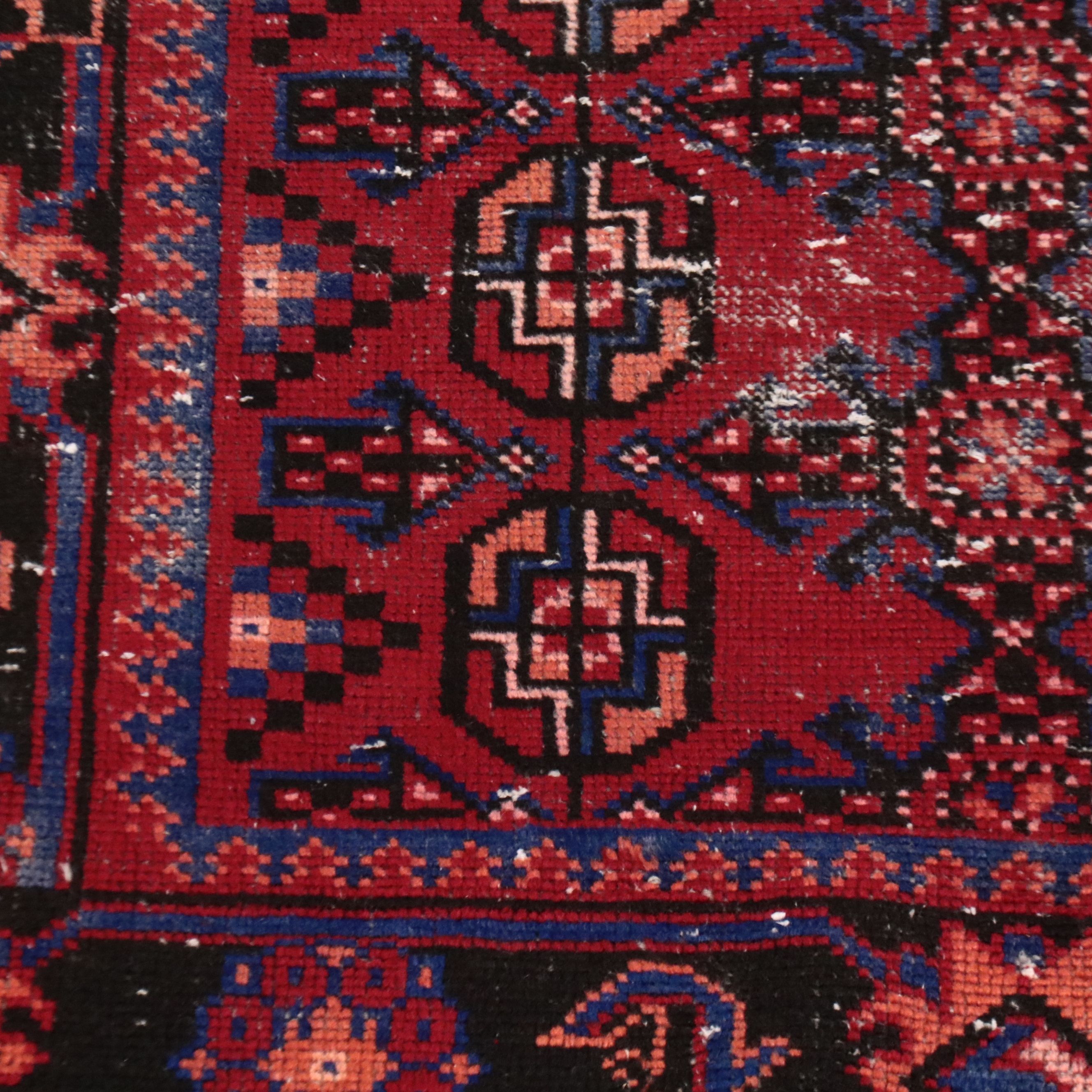 3'10 x 9'11 Hand-Knotted Persian Baluch Long Rug