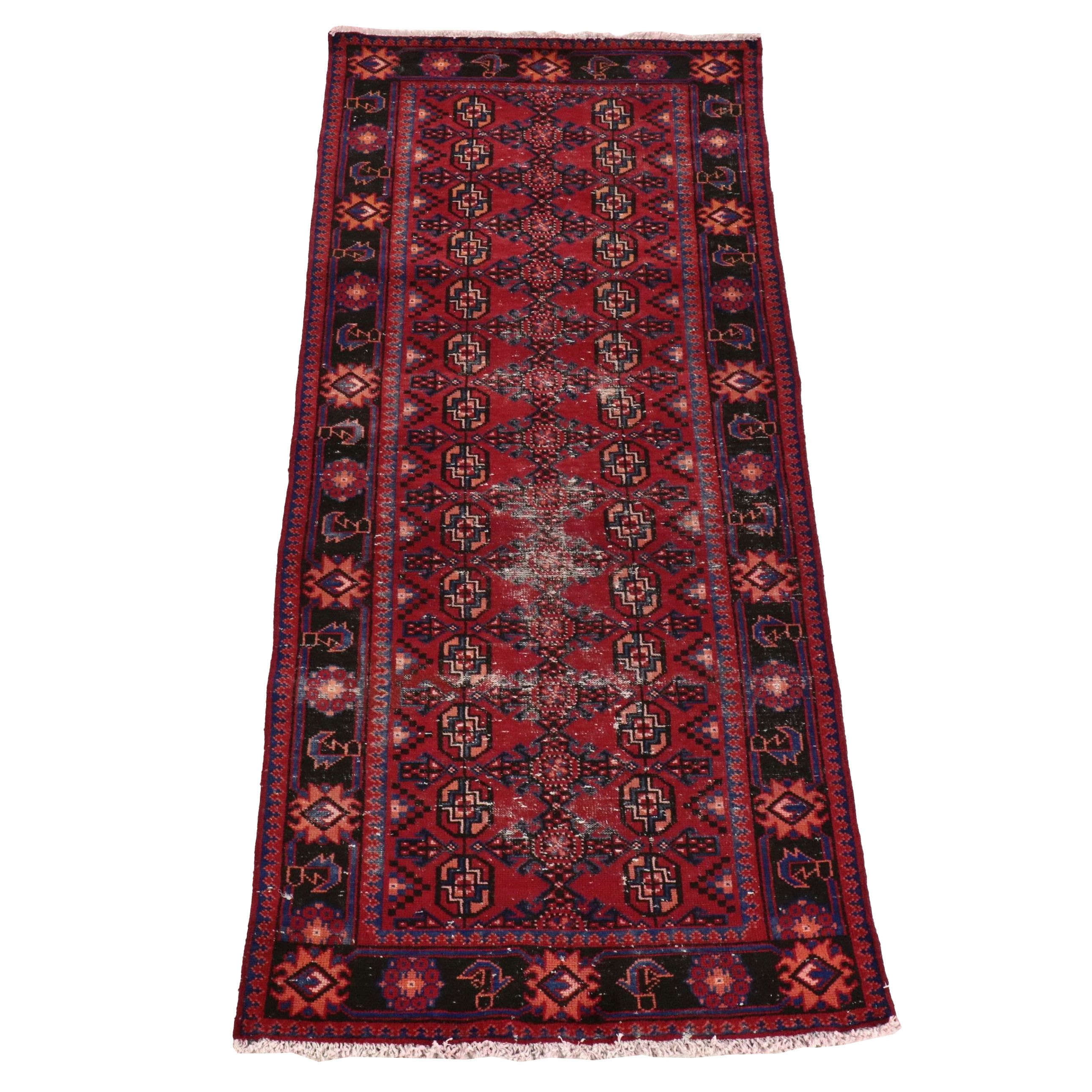 3'10 x 9'11 Hand-Knotted Persian Baluch Long Rug