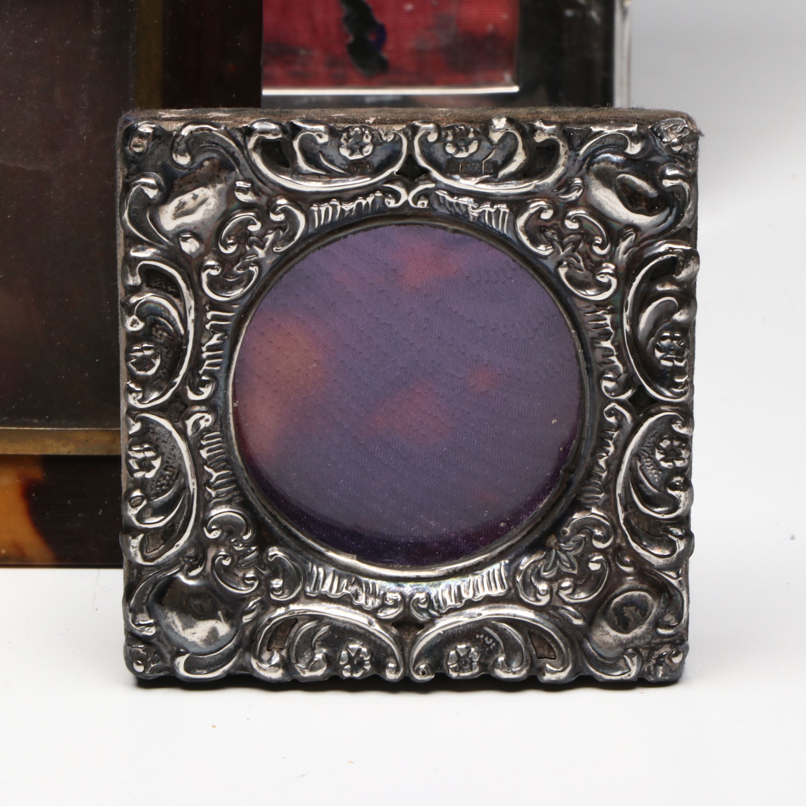 English Sterling and Other Tortoiseshell Frame, Late 19th/Early 20th Century