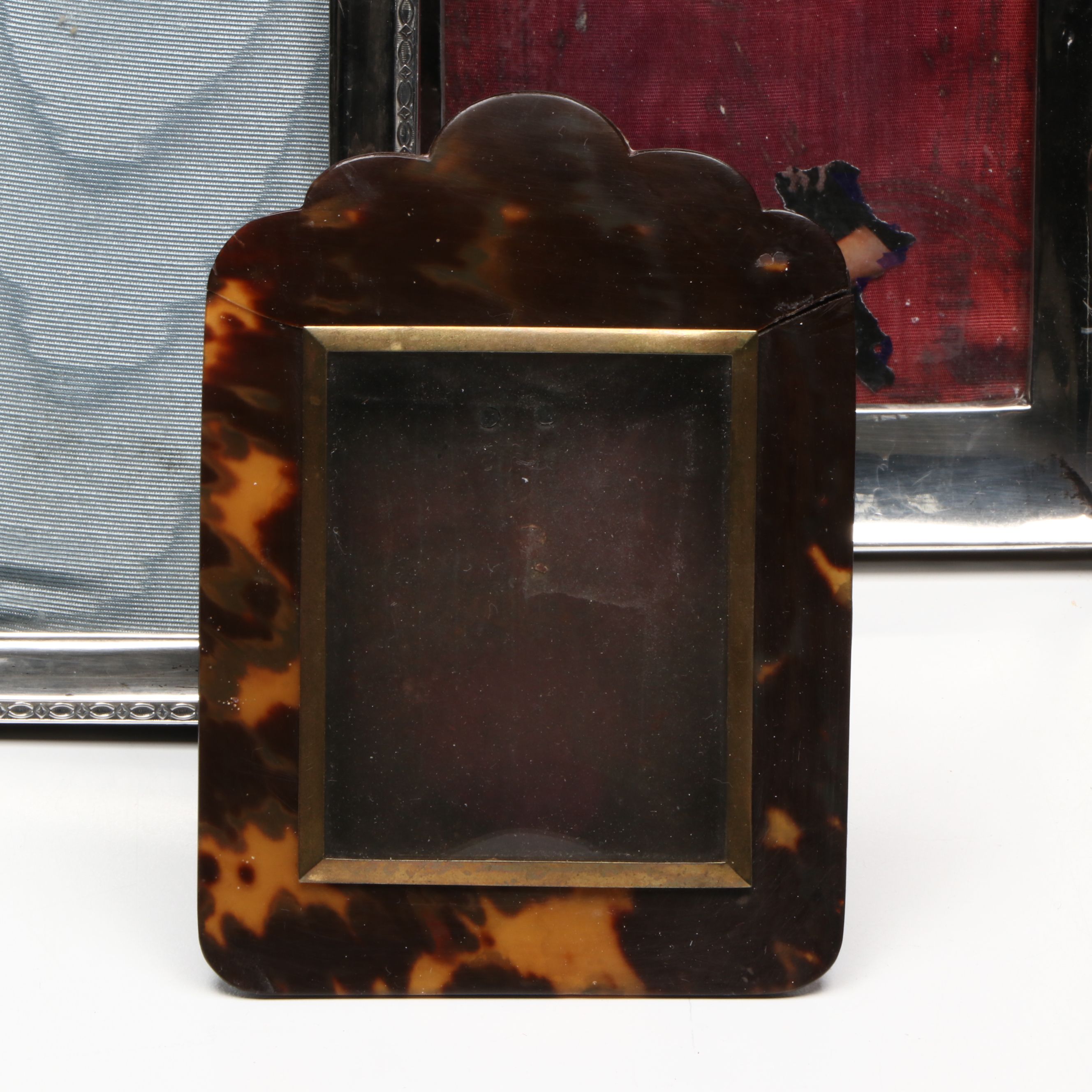 English Sterling and Other Tortoiseshell Frame, Late 19th/Early 20th Century